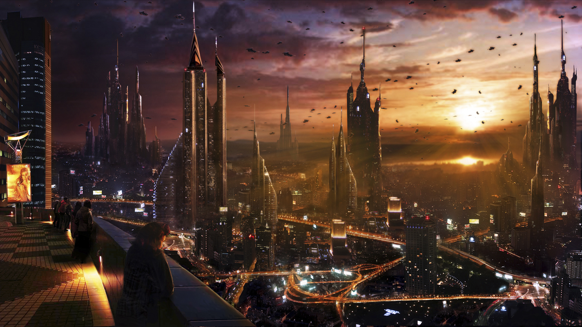sci fi, cityscape, city High Definition image