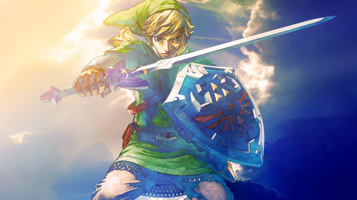 Wallpaper the sky, clouds, sword, hero, sword, Princess, zelda, hero for  mobile and desktop, section игры, resolution 4096x2304 - download