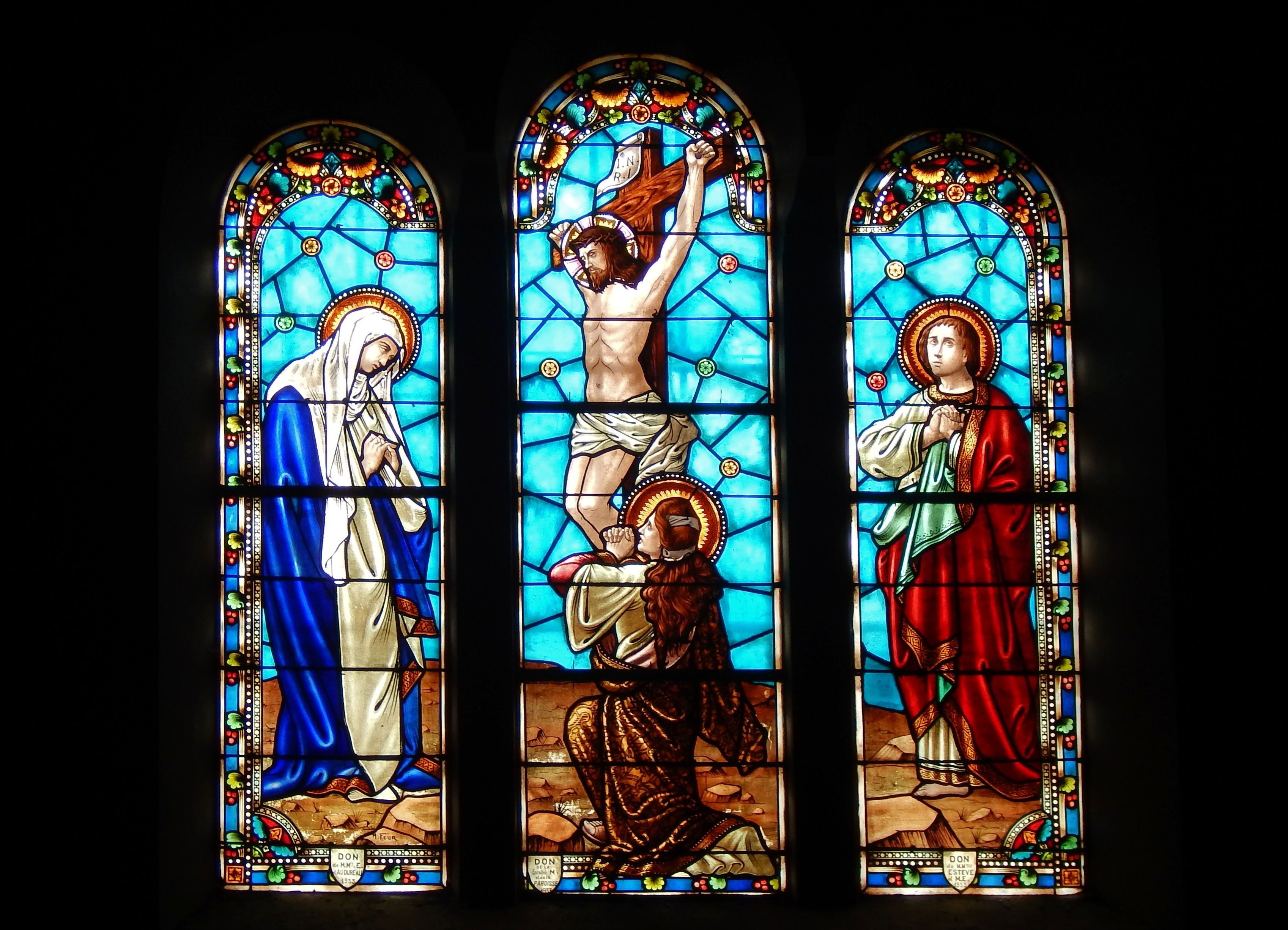 Download mobile wallpaper Jesus, Colors, Window, Colorful, Photography, Stained Glass, Religion, Religious for free.