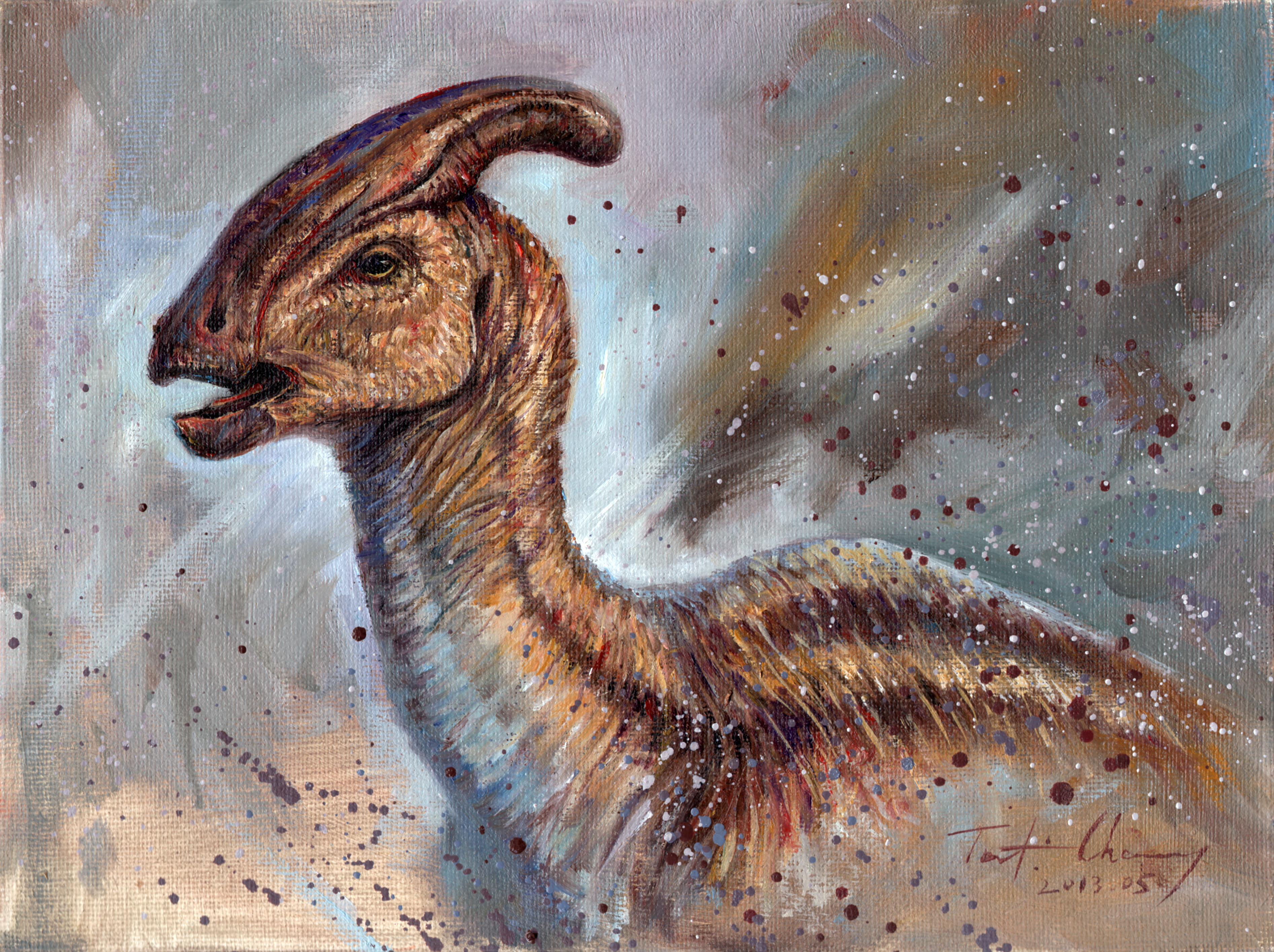 High Definition Parasaurolophus background