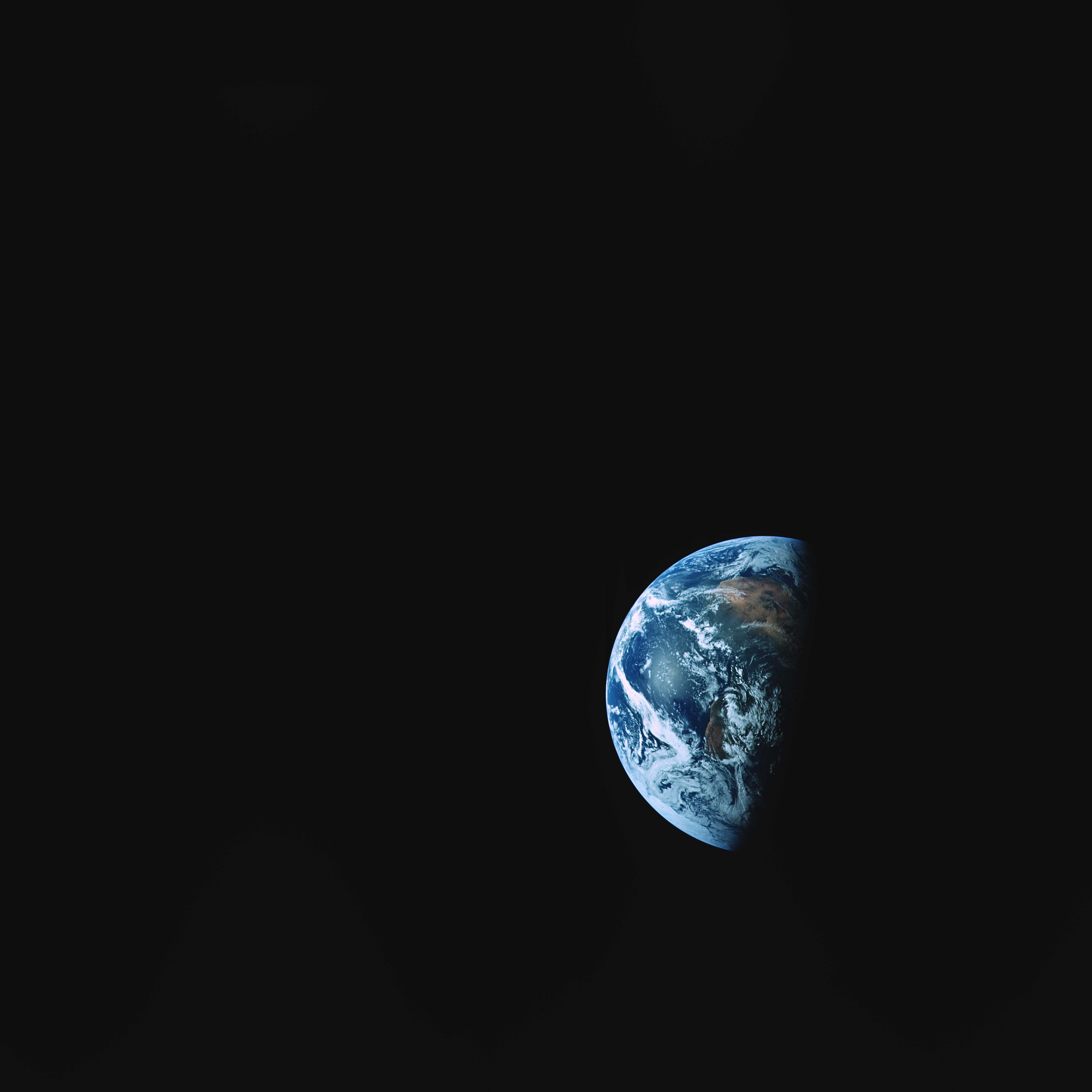 Mobile wallpaper dark, earth, planet, universe, land, shadow