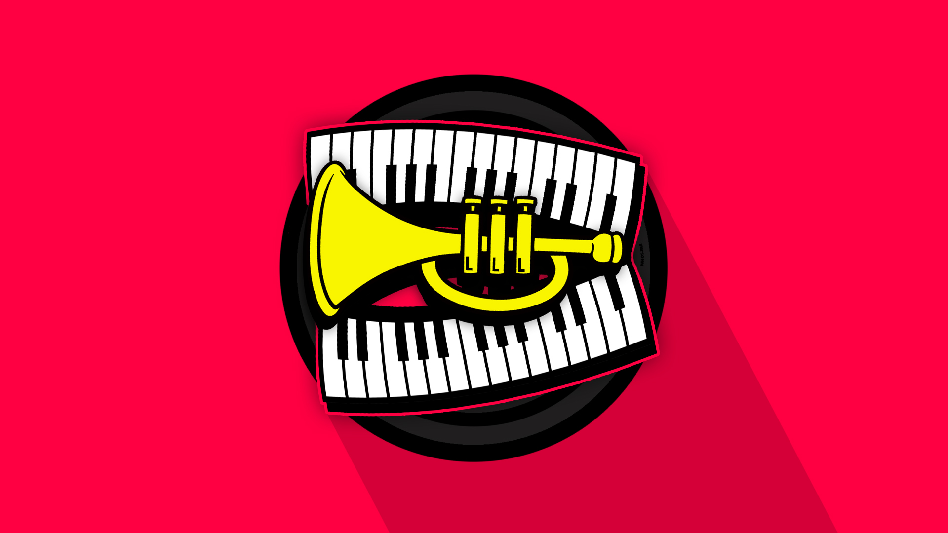 music, artistic, keyboard, pink, trumpet cell phone wallpapers