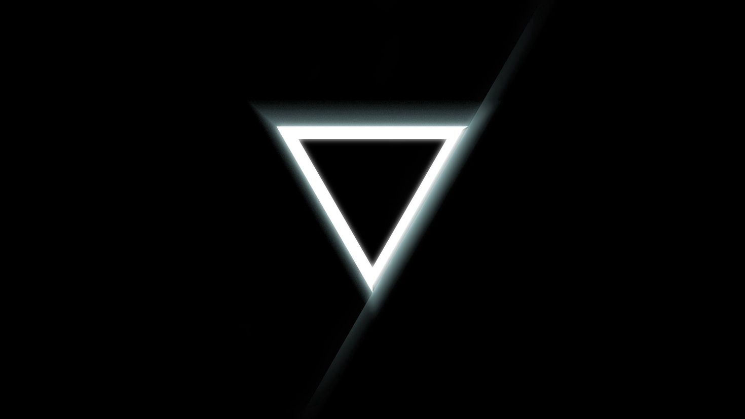 И т д строгие и. Белый треугольник на черном фоне. Красивый треугольник. Темные аватарки. Перевернутый треугольник символ.