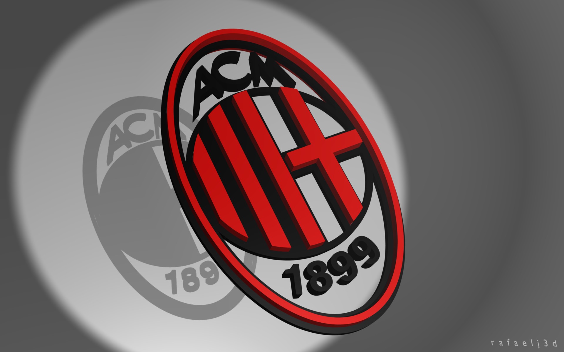 AC Milan Soccer Team Logo Wallpaper