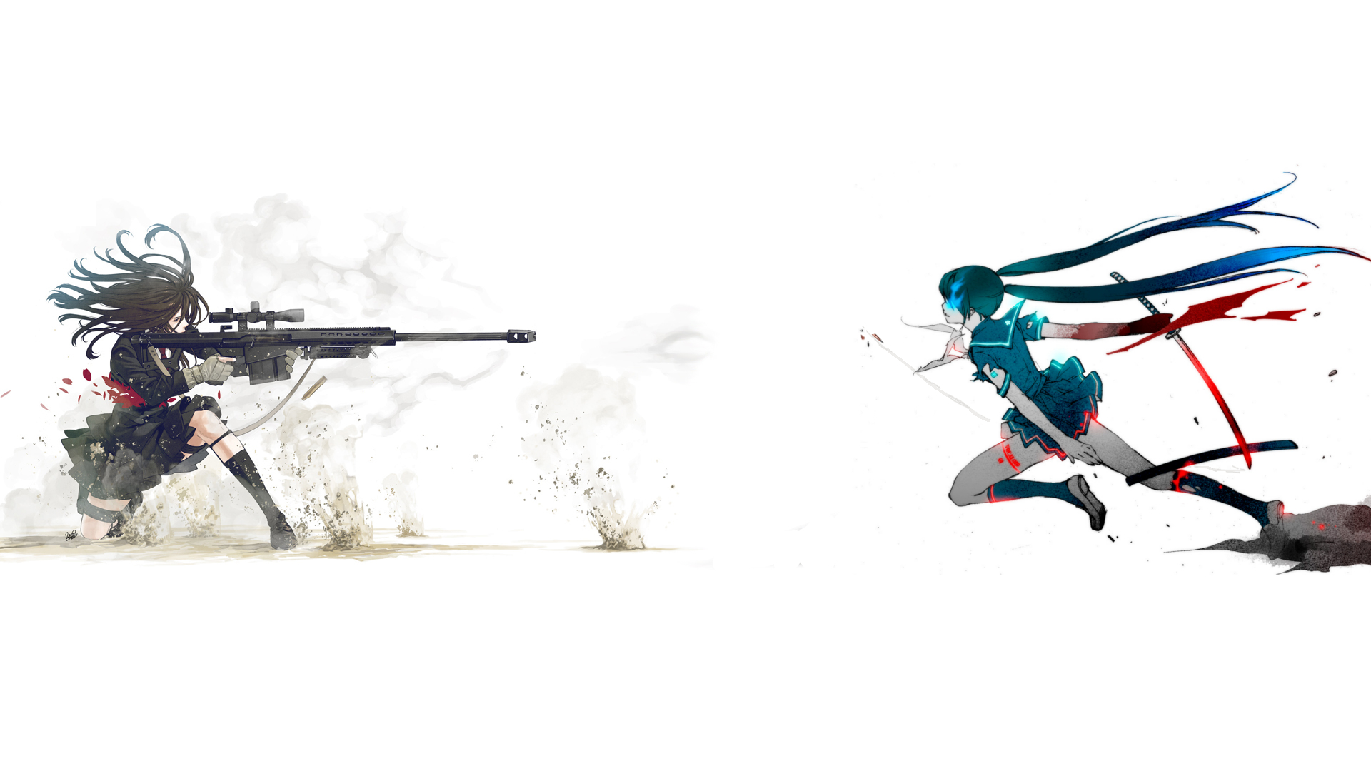 Снайперская винтовка арт аниме