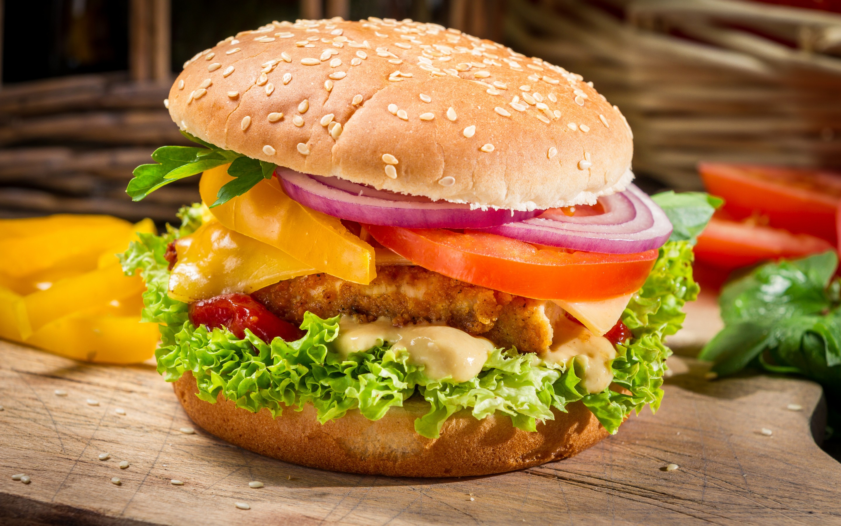 606450 Hintergrundbild herunterladen nahrungsmittel, hamburger - Bildschirmschoner und Bilder kostenlos