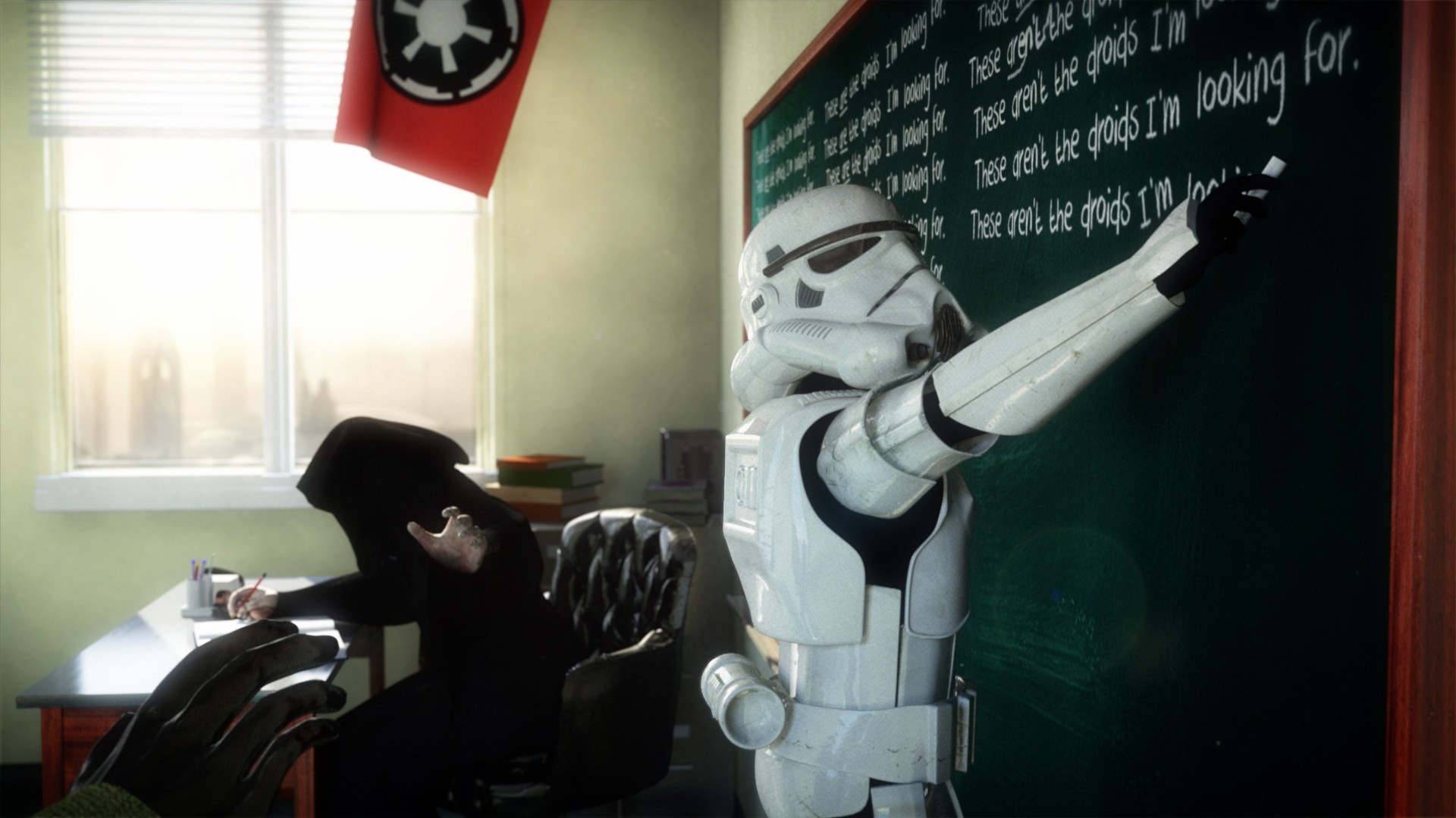 humor, star wars, school, stormtrooper Desktop home screen Wallpaper
