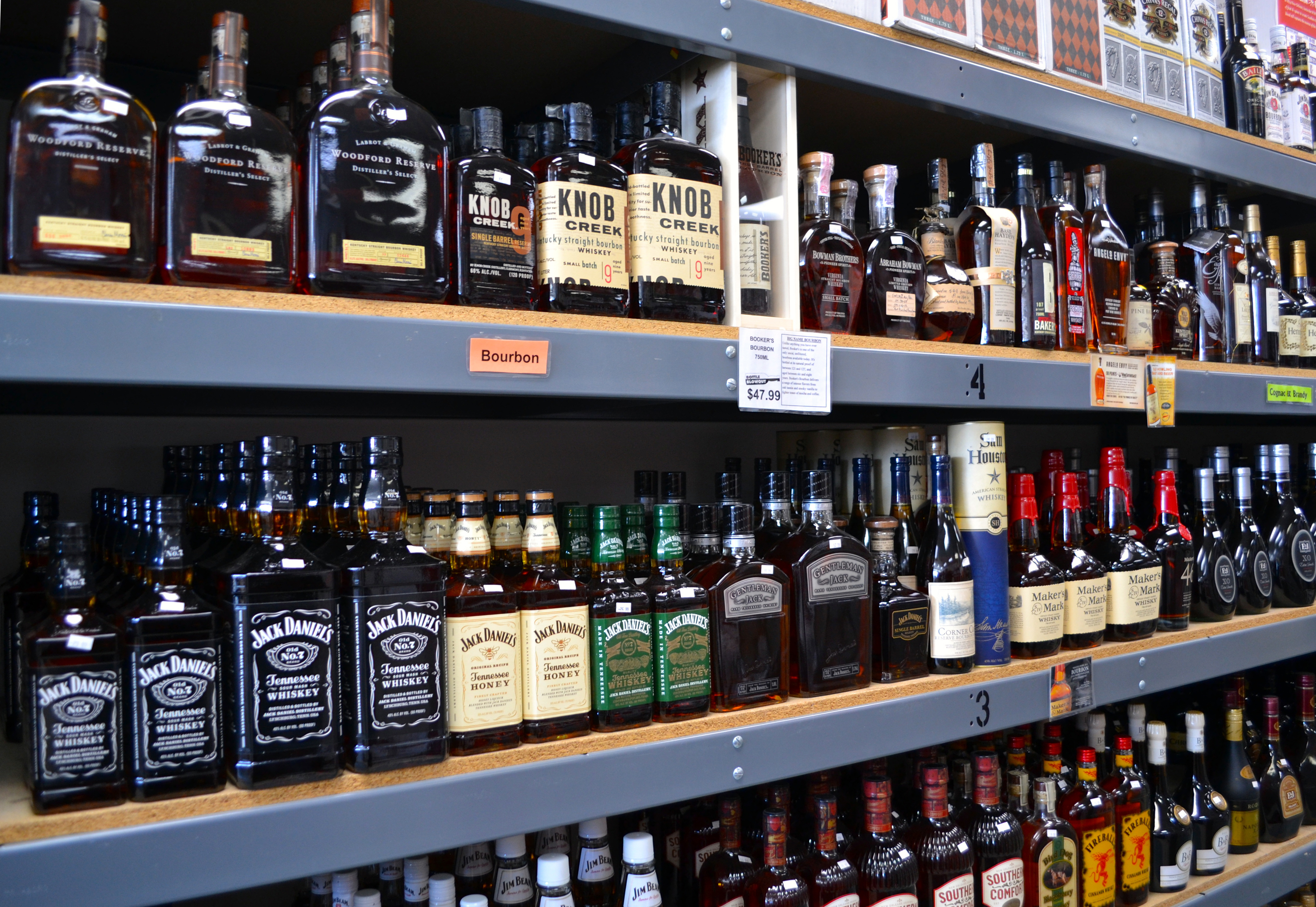 alcohol, bottle, food, liquor, shelf, shop, whisky