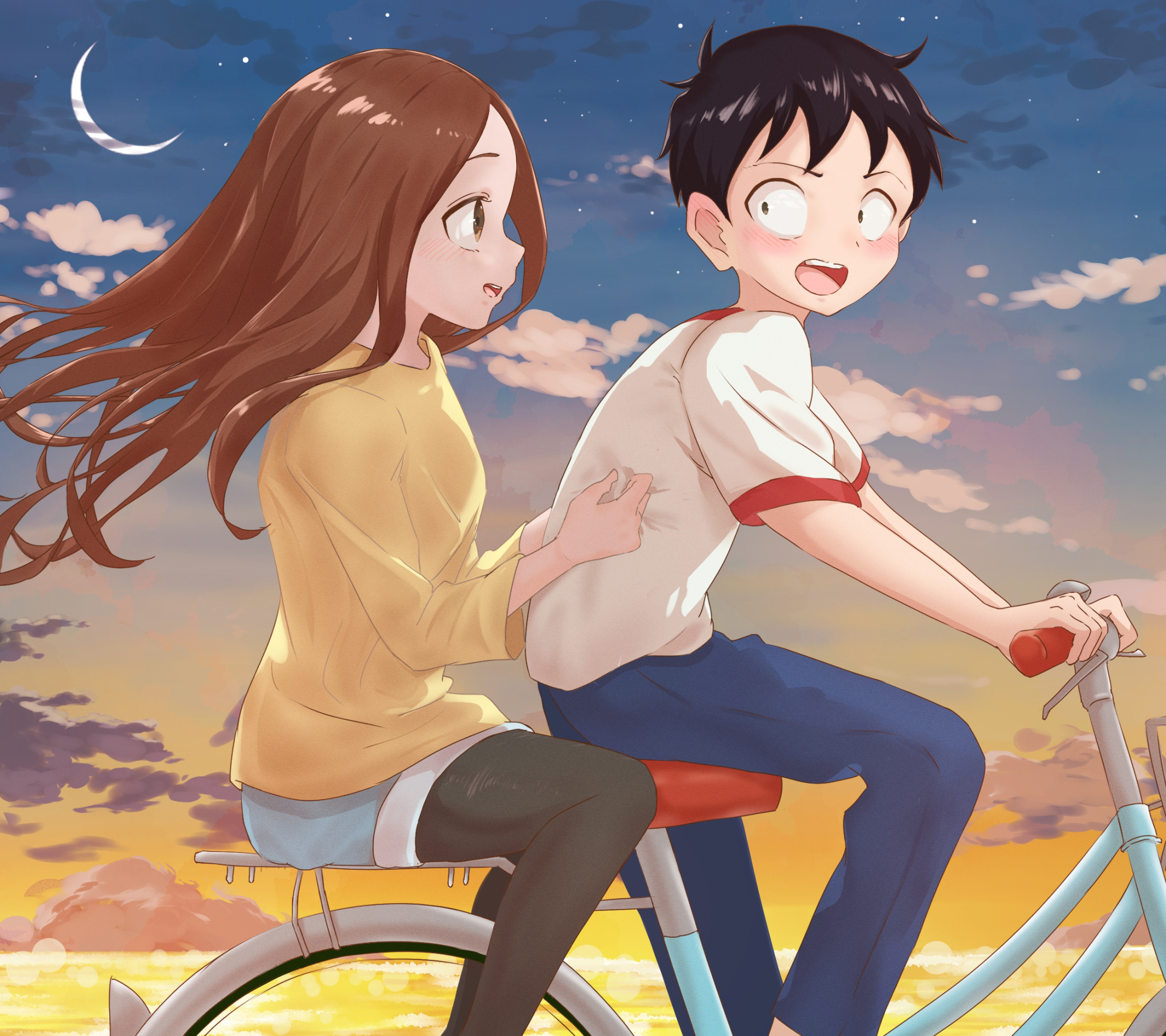 Anime, Karakai Jouzu no Takagi-san, Nishikata (Karakai Jouzu no Takagi-san),  HD wallpaper