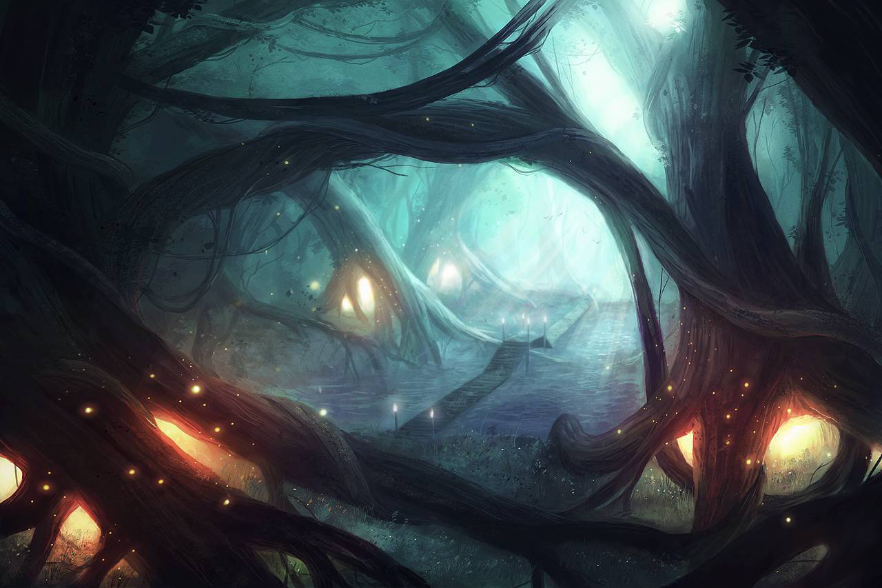 Темный лес фэнтези