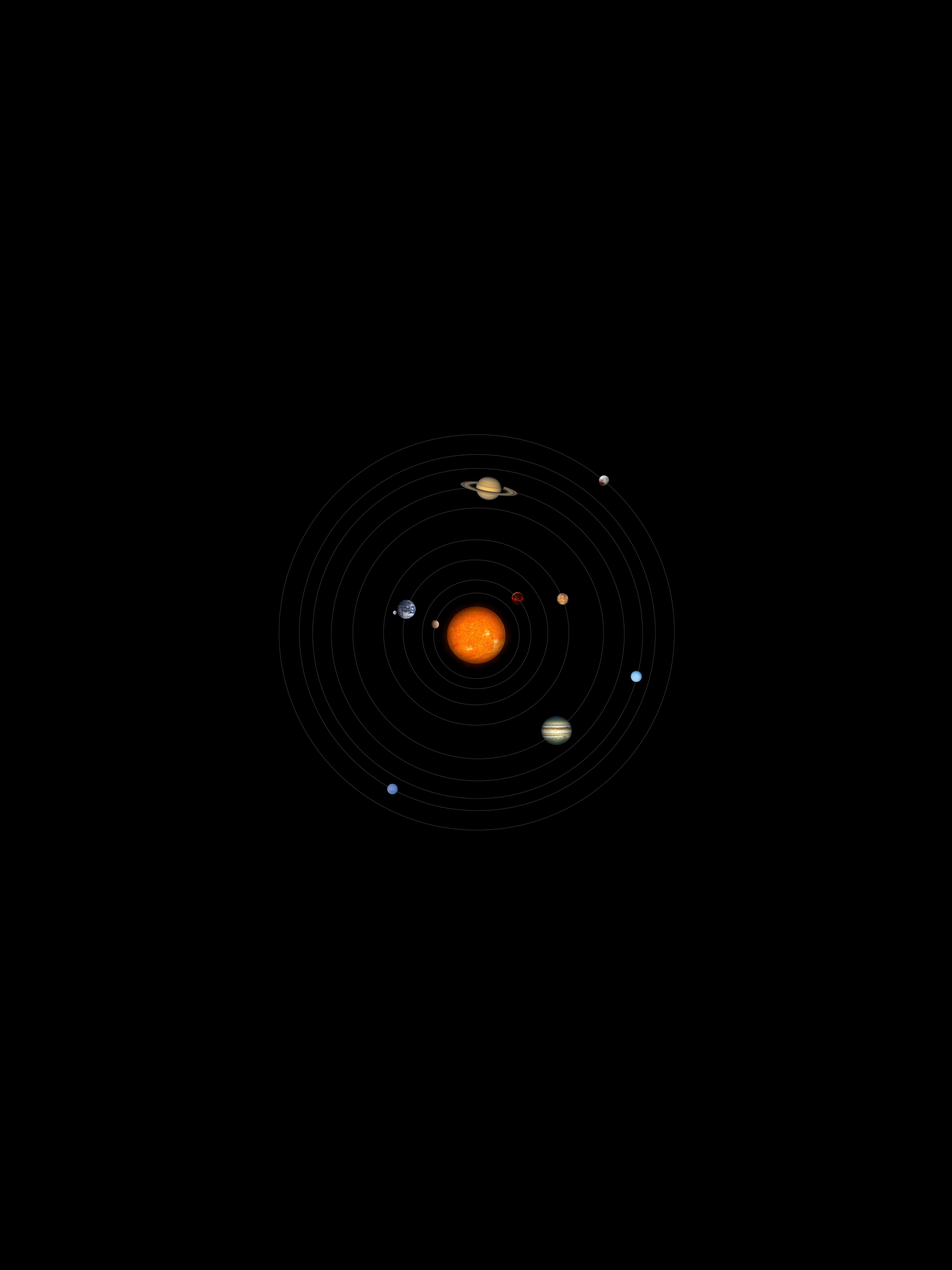 astronomy, planets, solar system, universe, circles lock screen backgrounds