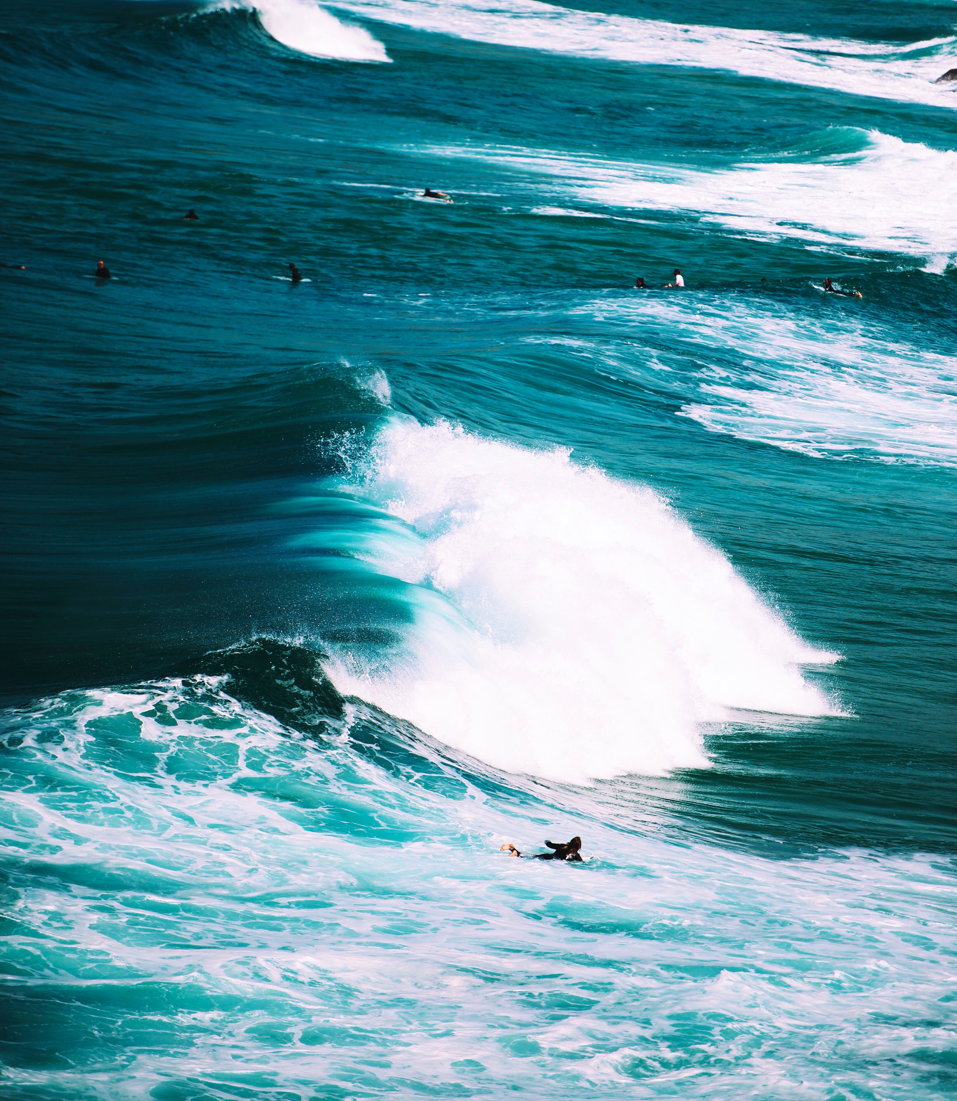 Download mobile wallpaper Surf, Foam, Serfing, Waves, Nature, Ocean for free.
