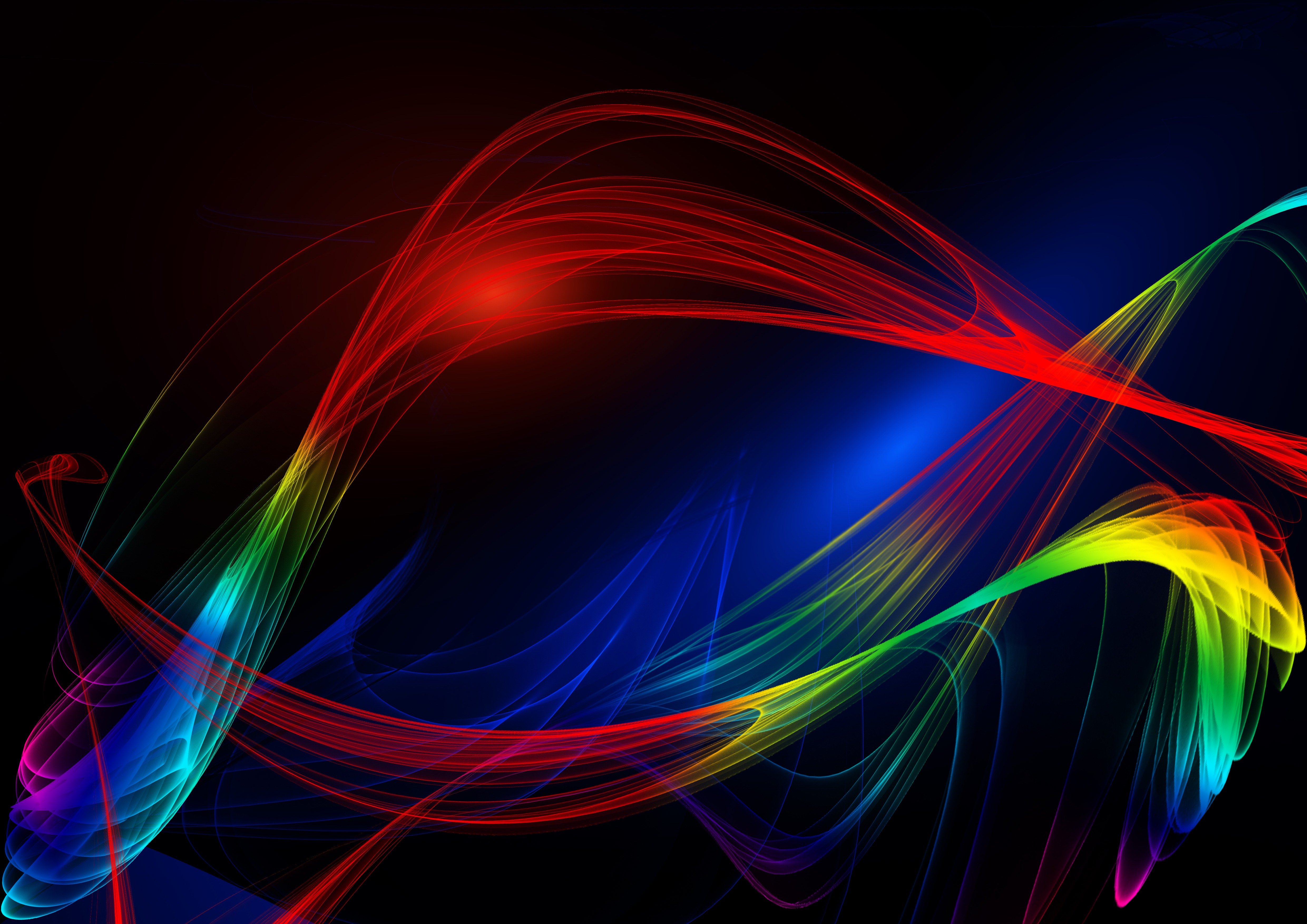 lines, plexus, abstract, multicolored, motley, wavy wallpapers for tablet