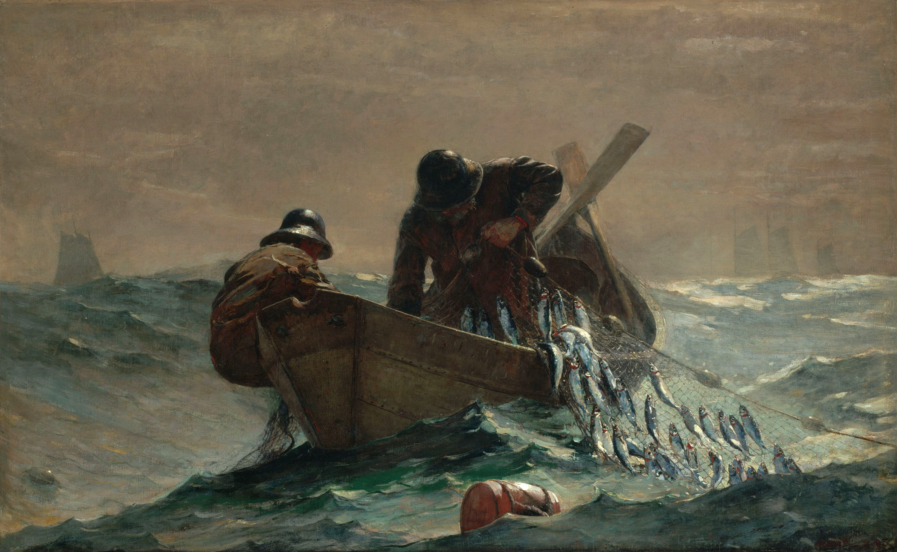 рыбаки на берегу моря
