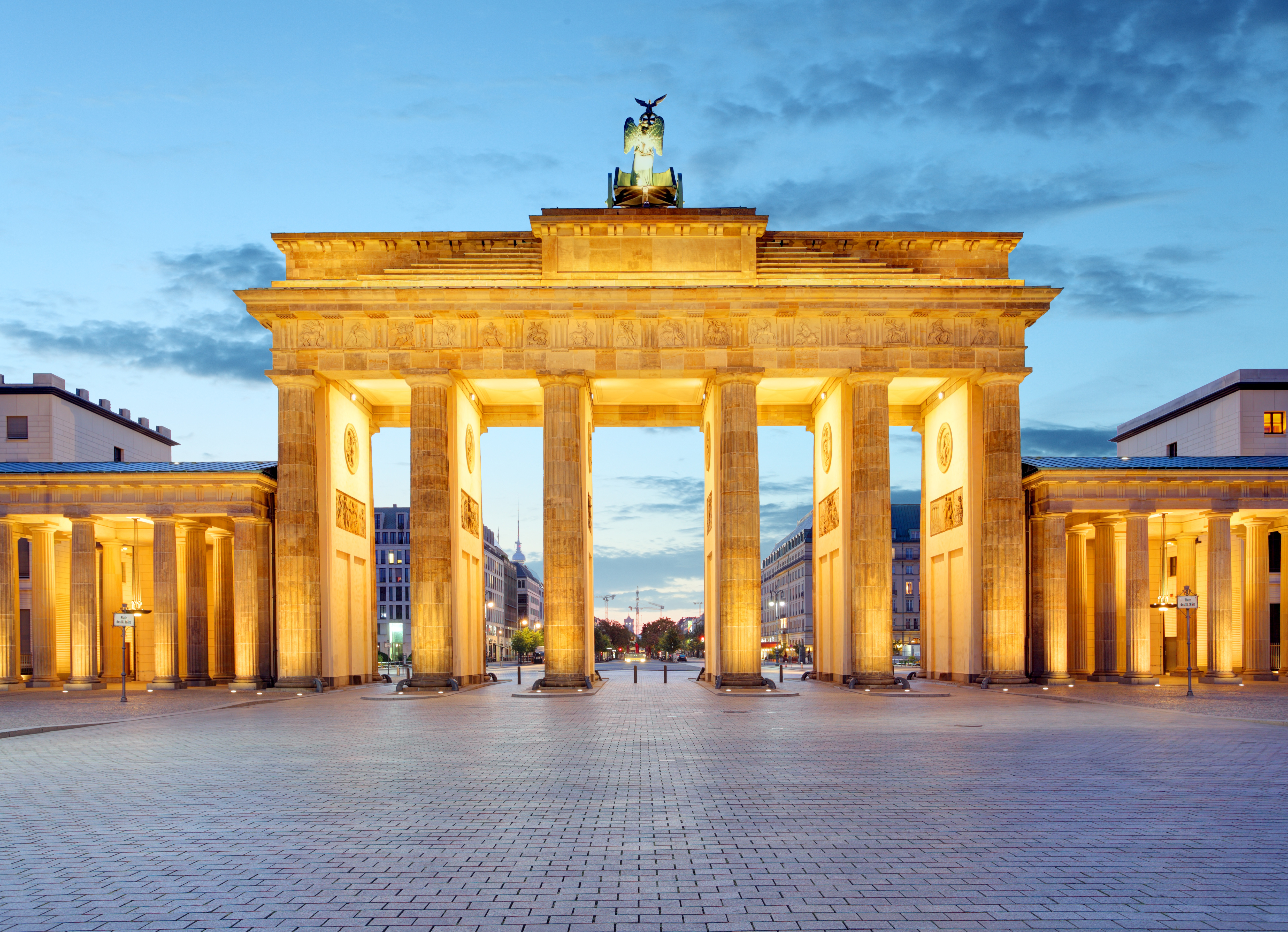 405087壁紙のダウンロードマンメイド, ブランデンブルク門, ベルリン, ドイツ, 銅像, モニュメント-スクリーンセーバーと写真を無料で