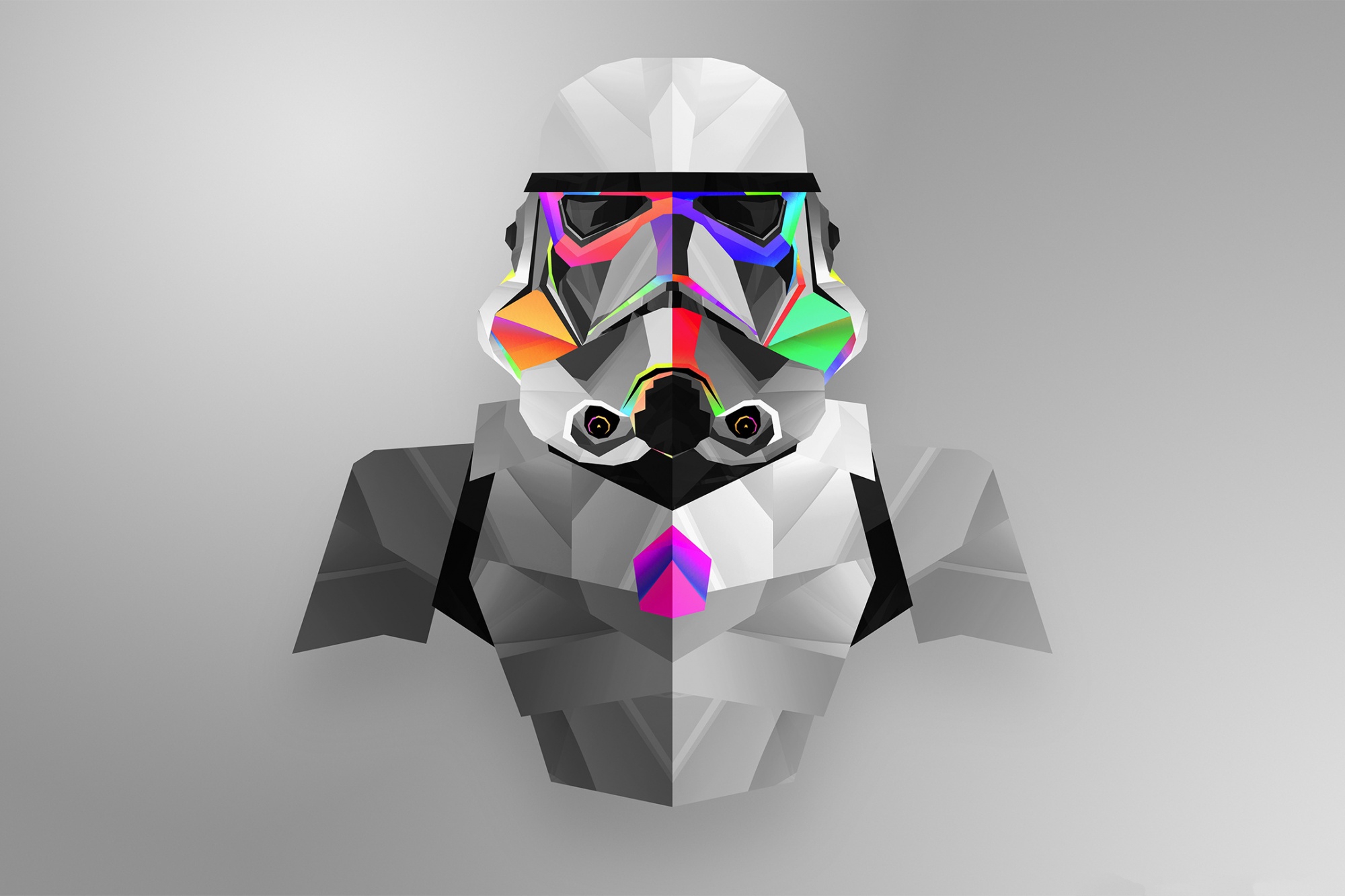 Free HD abstract, facets, star wars, stormtrooper
