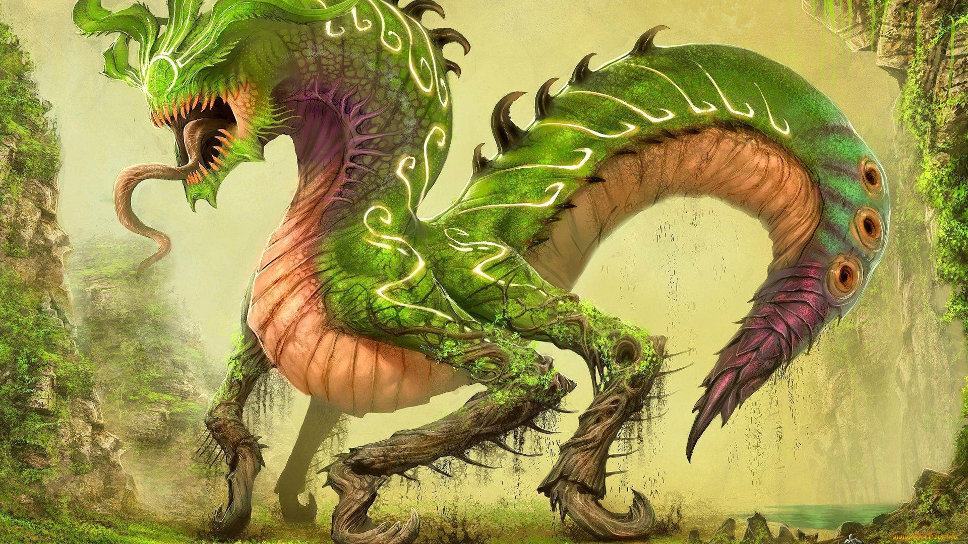 Молодой зеленый дракон ДНД