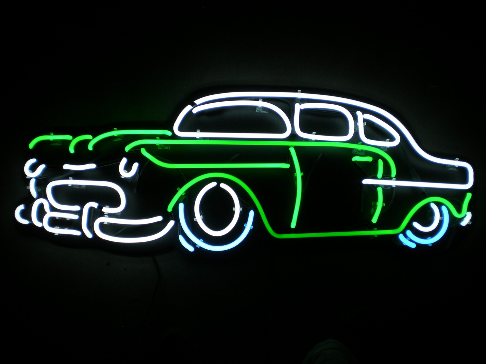 neon, photography, car, classic car, neon sign, sign, vehicle desktop HD wallpaper