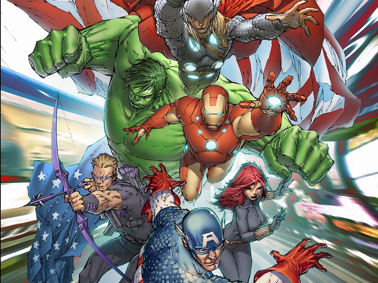 comics, avengers, black widow, captain america, clint barton, hawkeye, hulk, iron man, thor