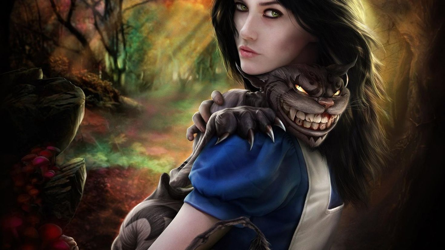 Безумие бесплатные. American MCGEE Alice Чешир. Алиса Американ МАКГИ кот.