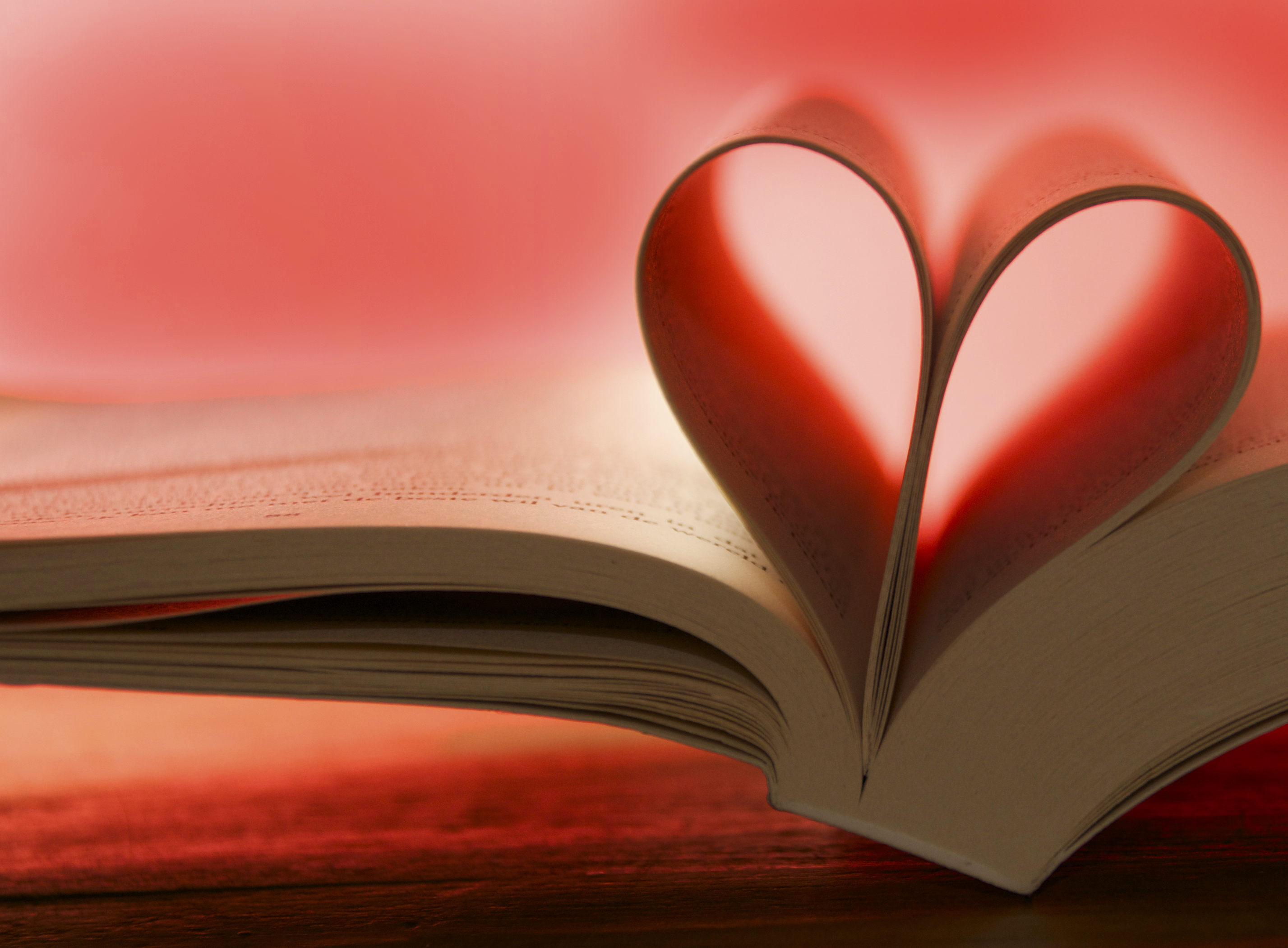 117367 завантажити шпалери любов, рожевий, серце, книга, сторінки, сторінка - заставки і картинки безкоштовно