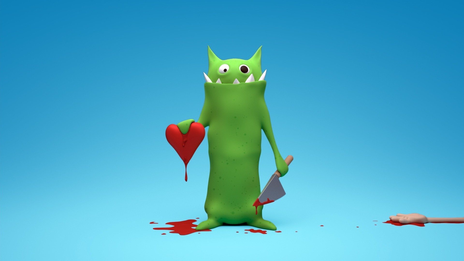 blood, hearts, funny, love, valentine's day, turquoise 2160p