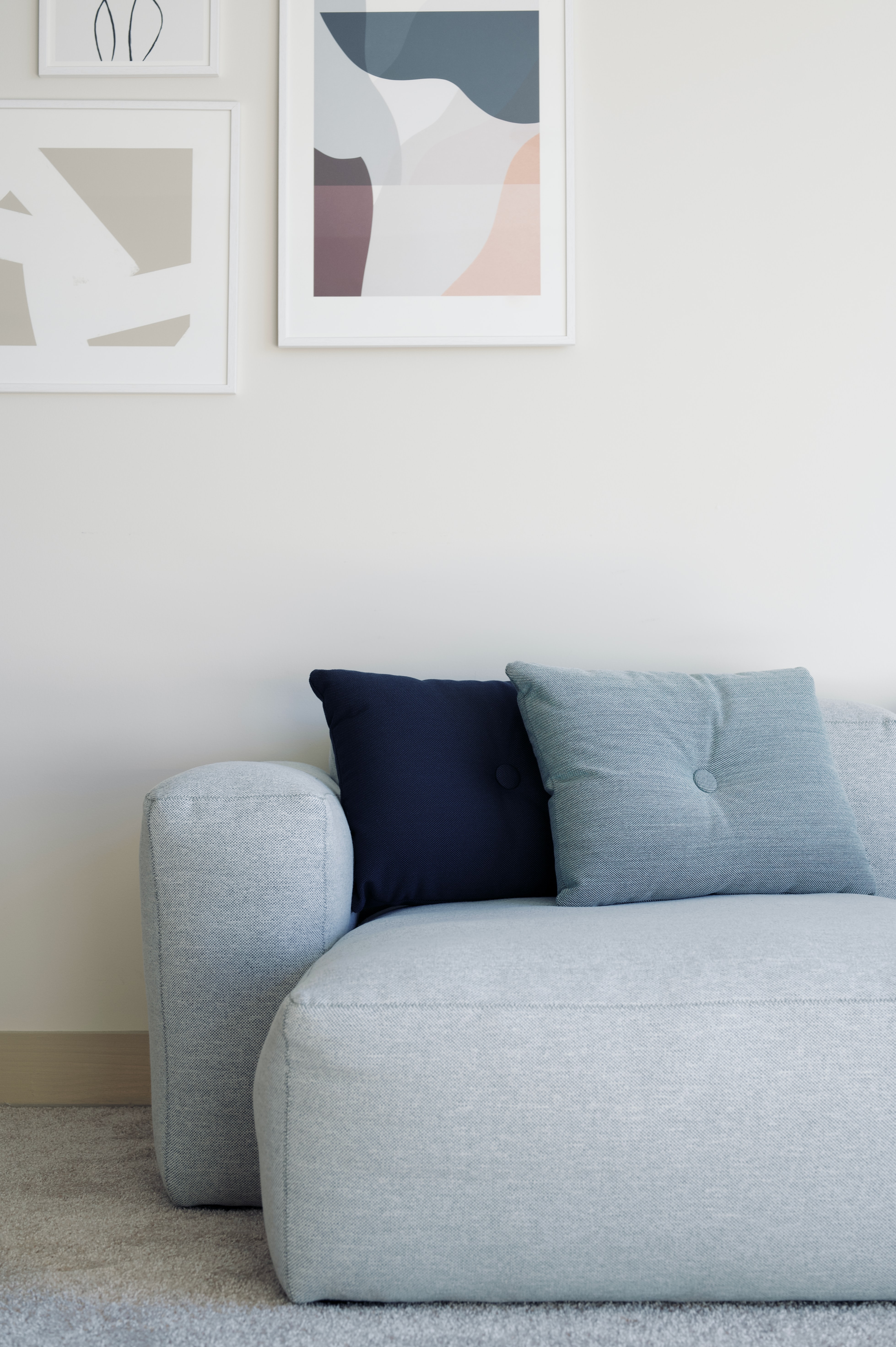 sofa, room, miscellanea, interior, paintings, miscellaneous, cushions, pillows