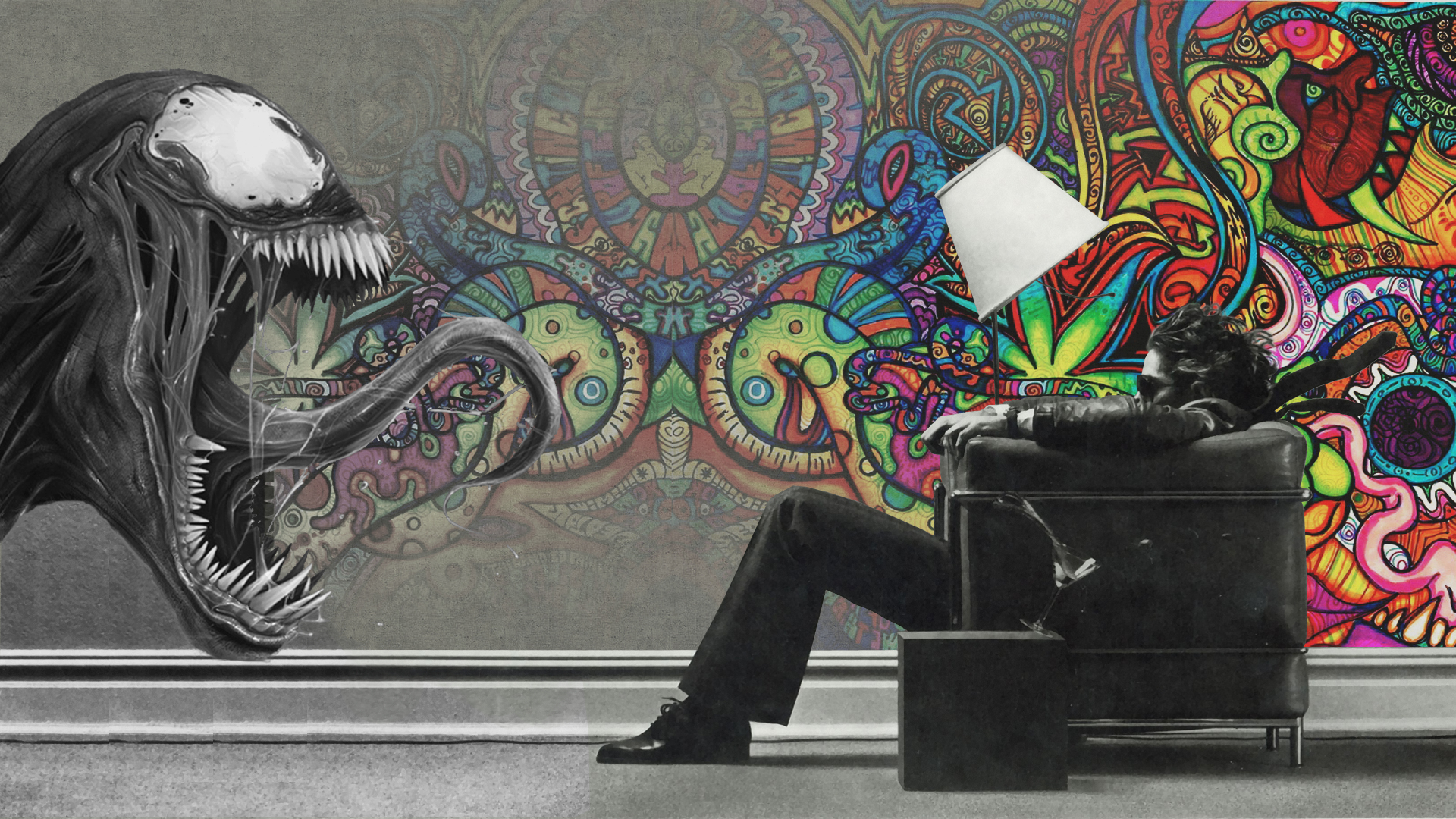vertical wallpaper psychedelic, artistic