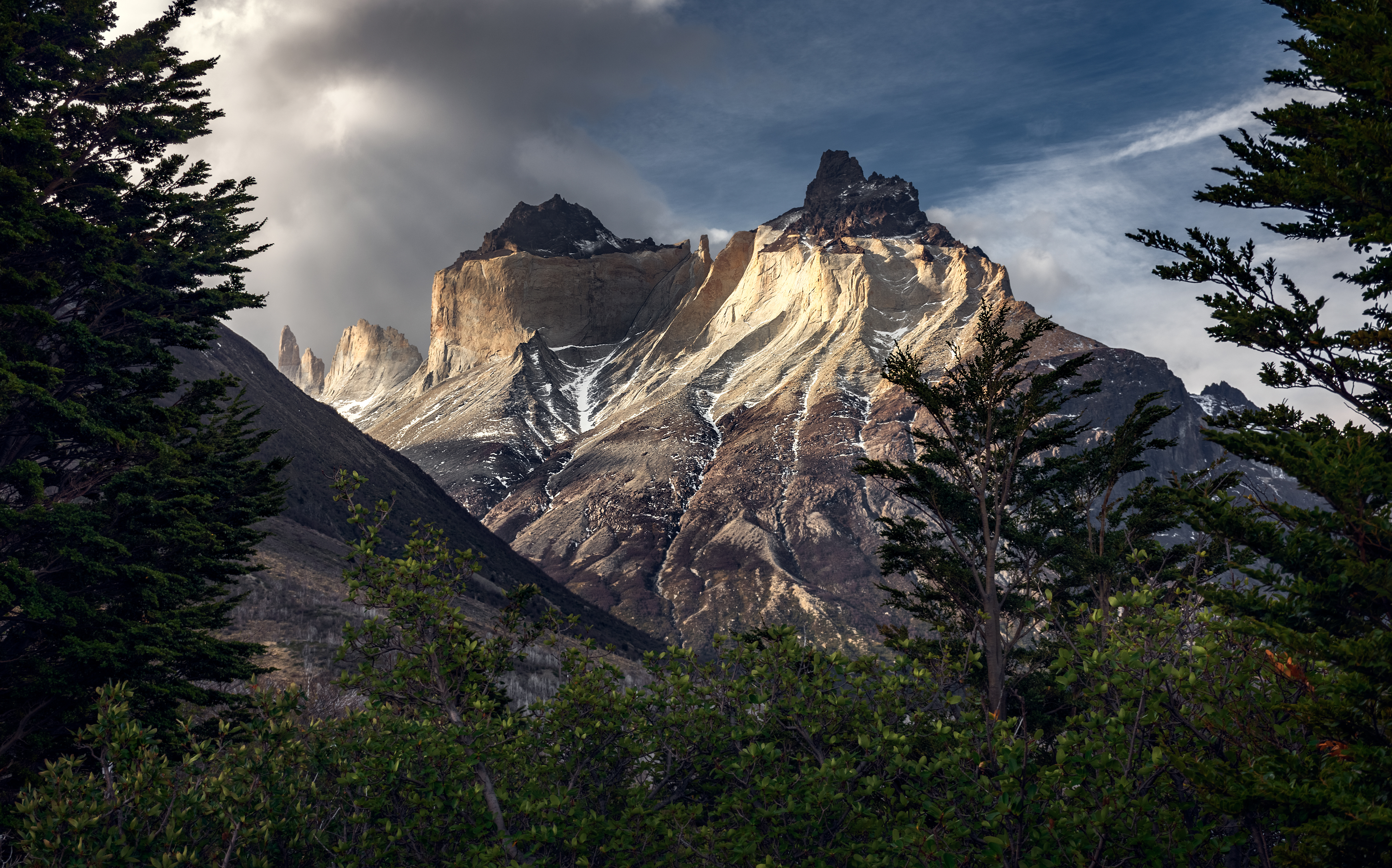HD wallpaper earth, torres del paine, chile, mountain, patagonia, torres del paine national park, mountains