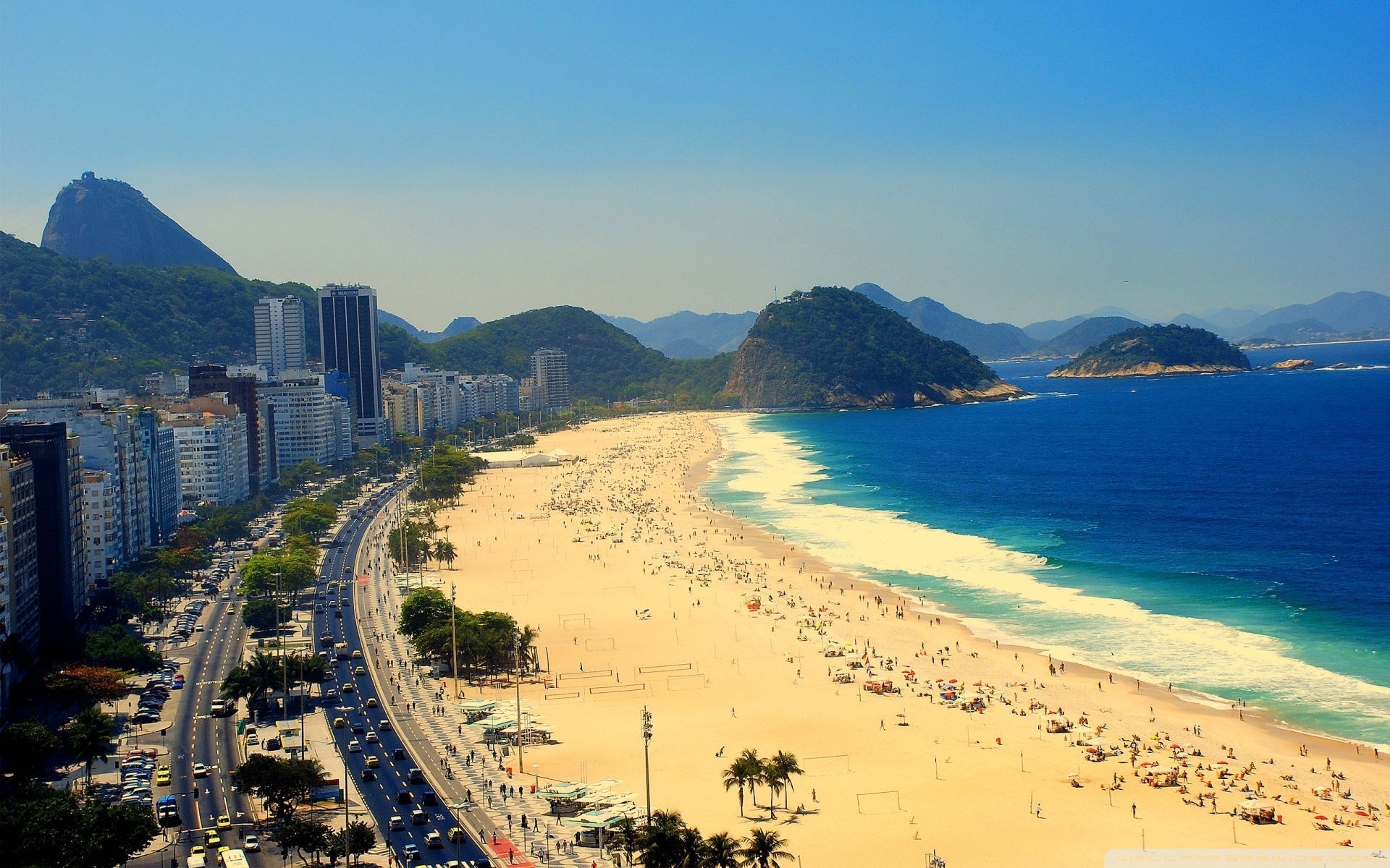 beach, rio de janeiro, cities, man made, brazil, copacabana