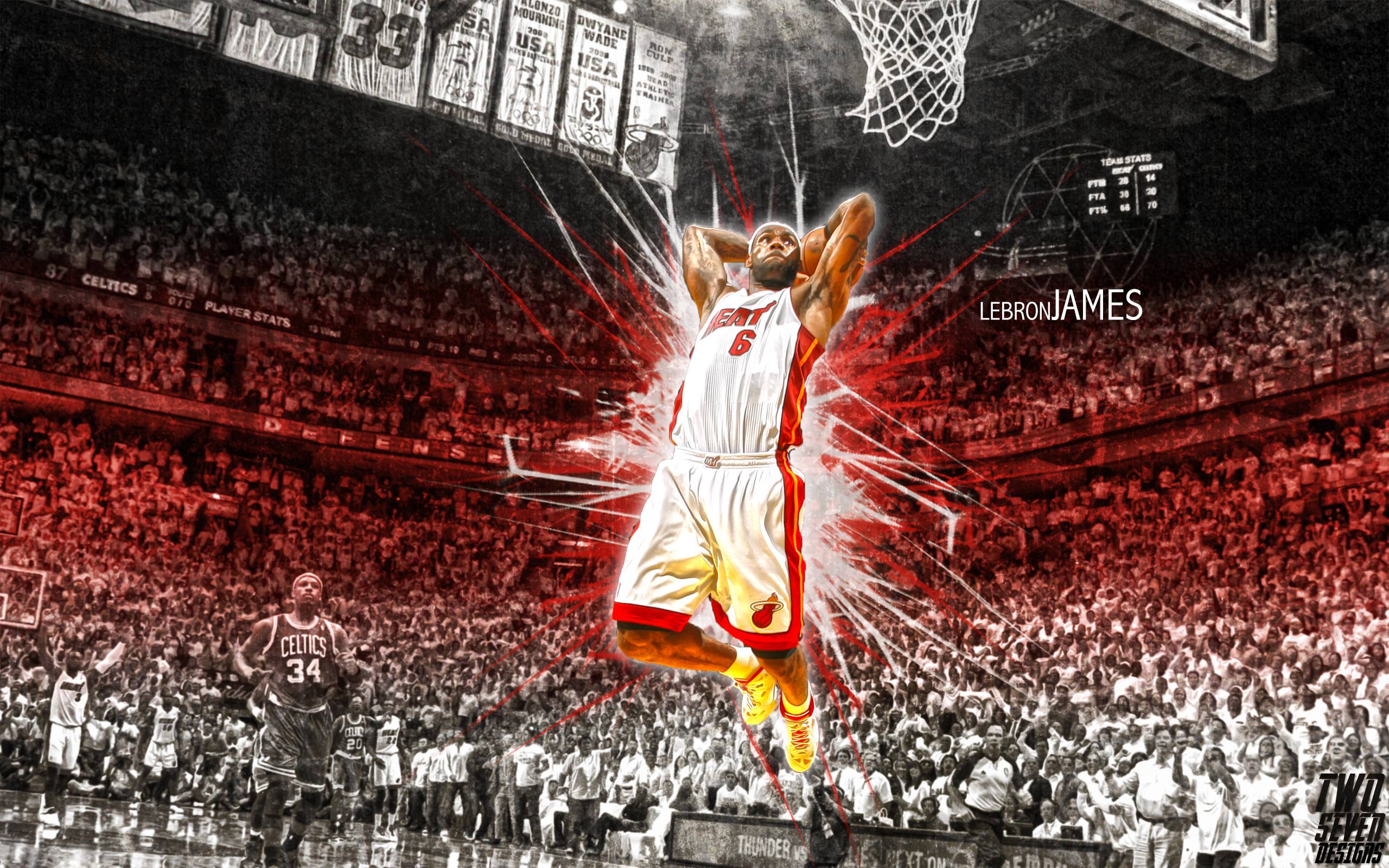 Lebron James NBA Basketball Dunk iPhone 6 Wallpaper Download