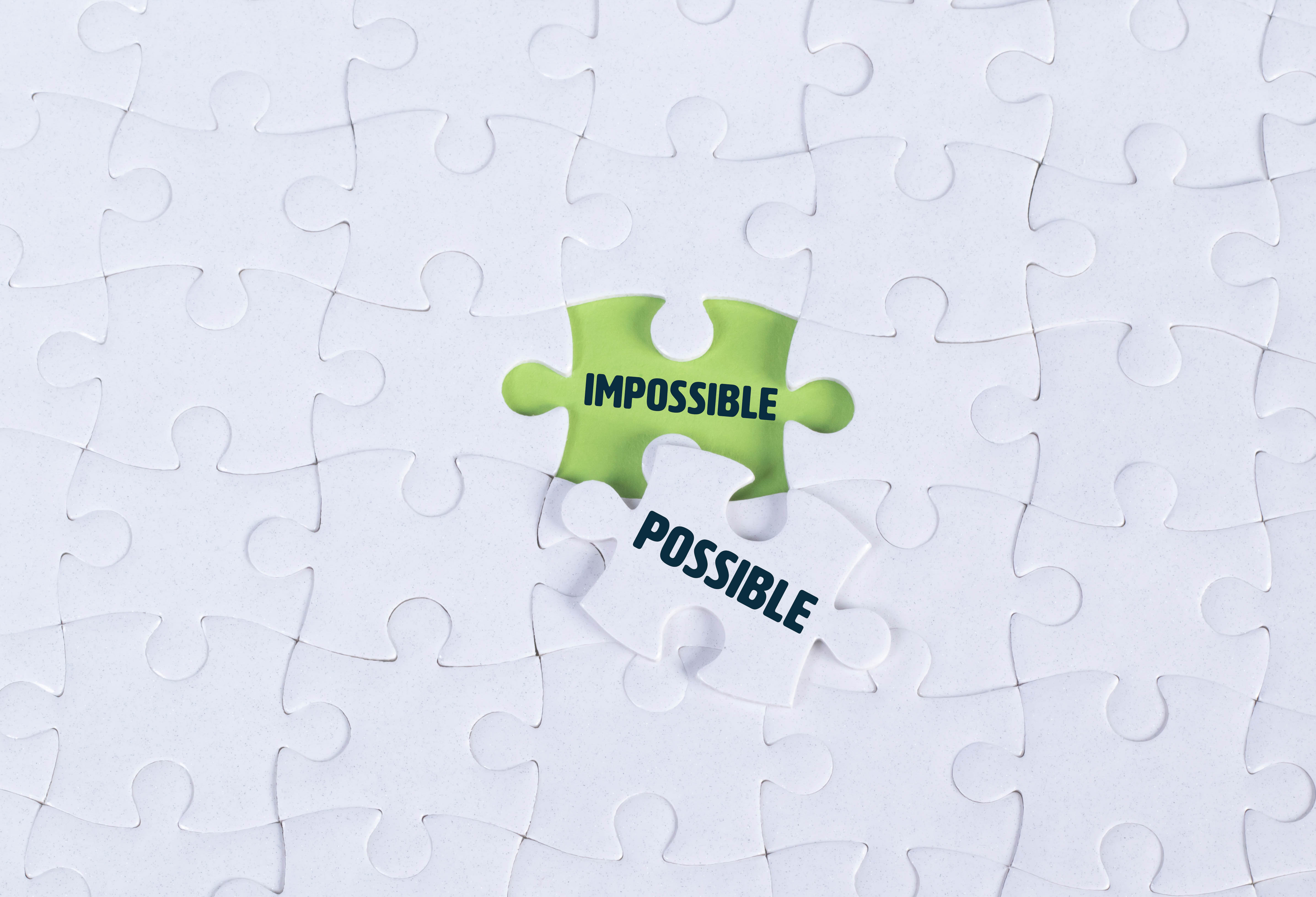 Download mobile wallpaper It's Possible, Words, Maybe, Impossible, That's Impossible, Jigsaw, Puzzle for free.