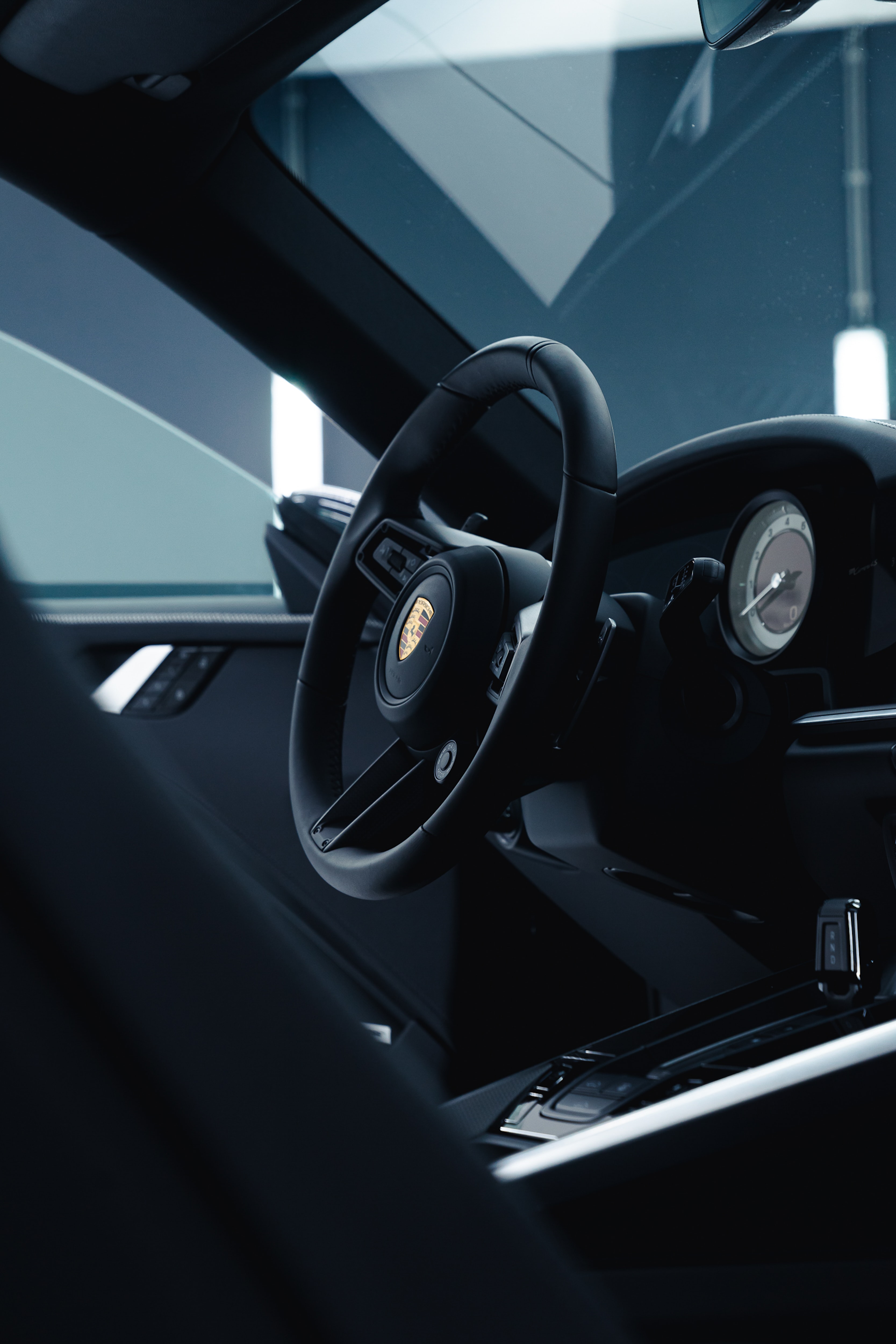 Download mobile wallpaper Steering Wheel, Salon, Rudder, Car, Porsche, Cars, Porsche 911 for free.