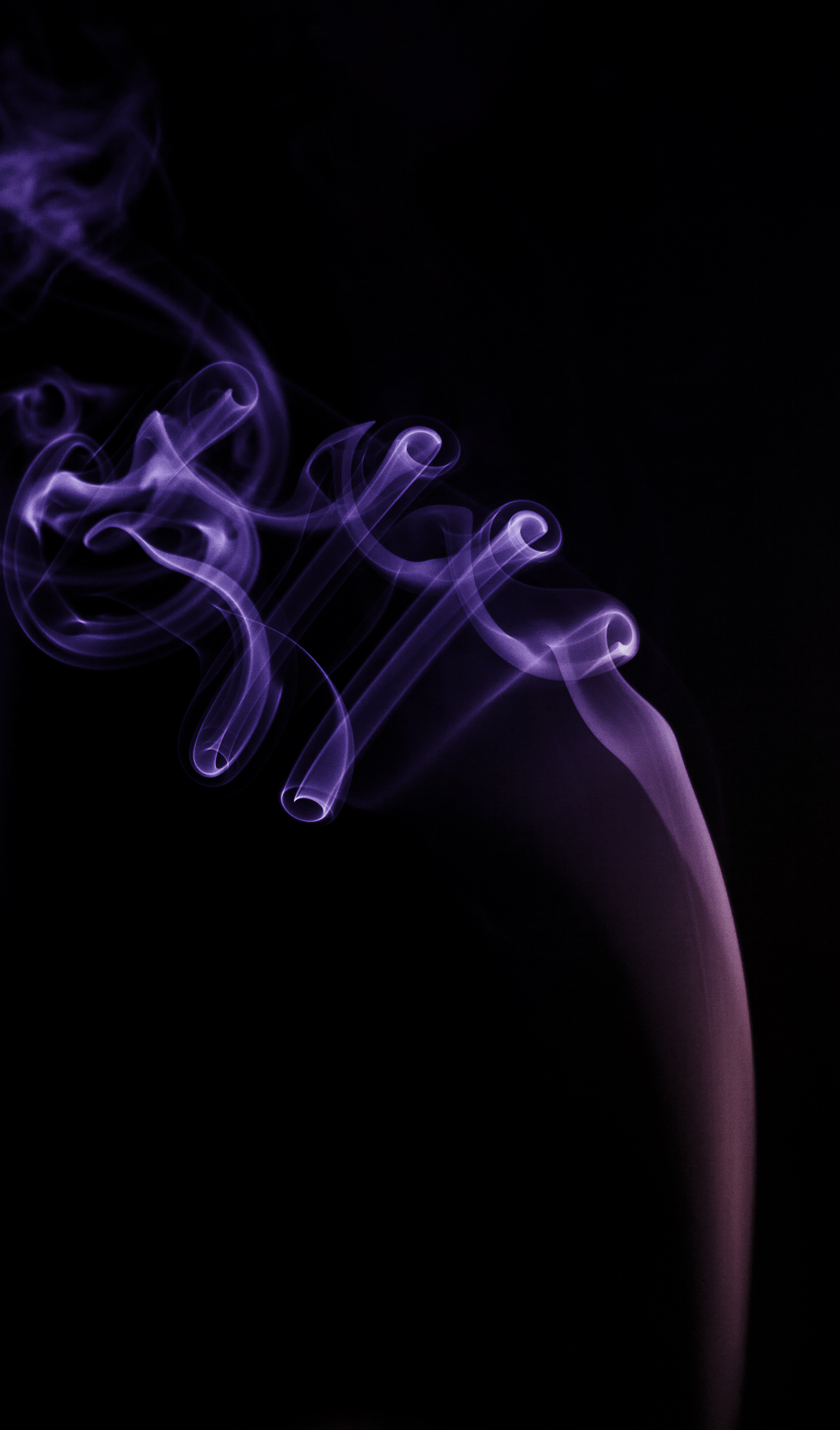 abstract, smoke, violet, black, purple, twisting, torsion 5K