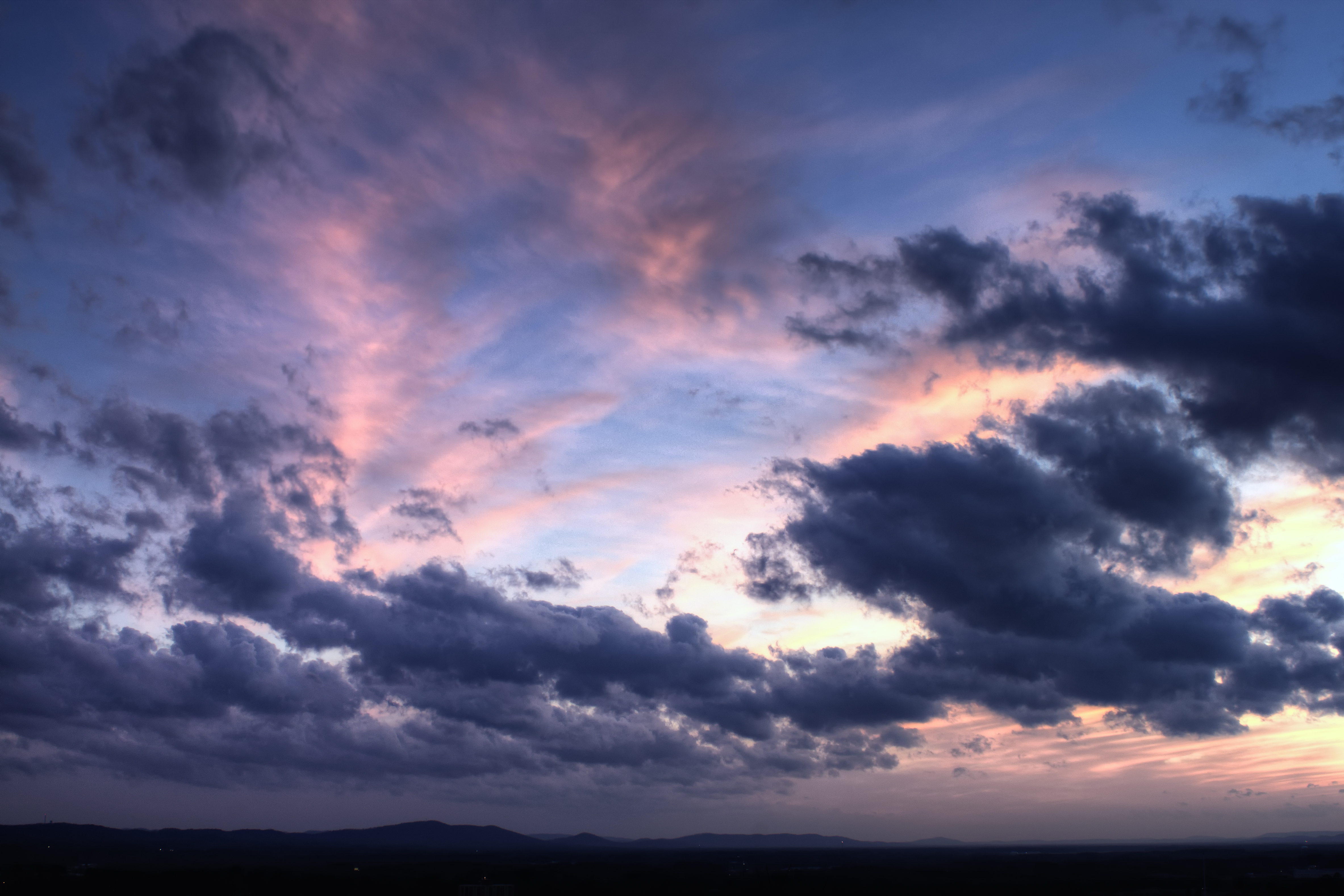 Download background earth, sky, cloud, colors, dusk, hdr, mountain, night, sunset, twilight