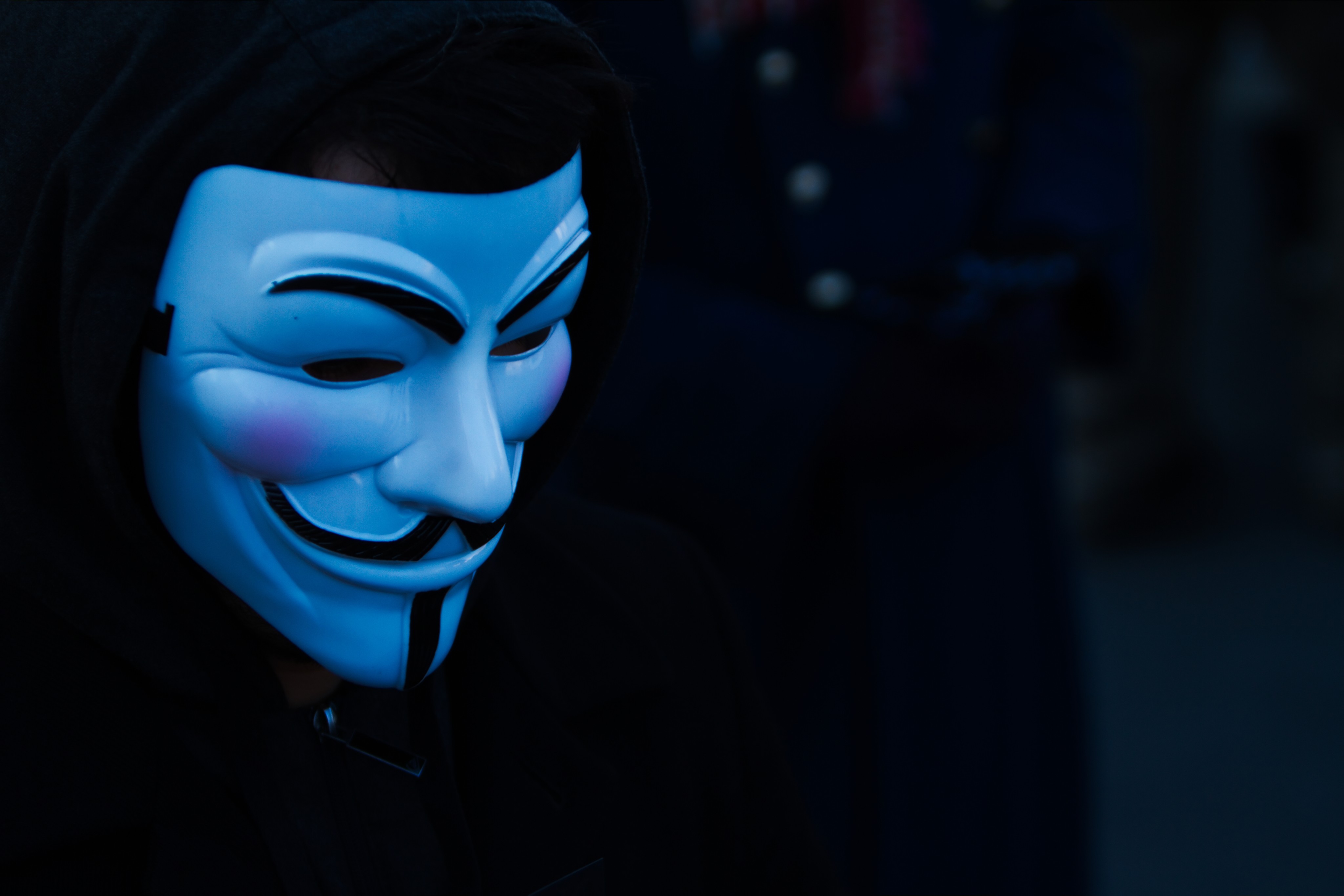 face, hood, anonymous, dark, mask