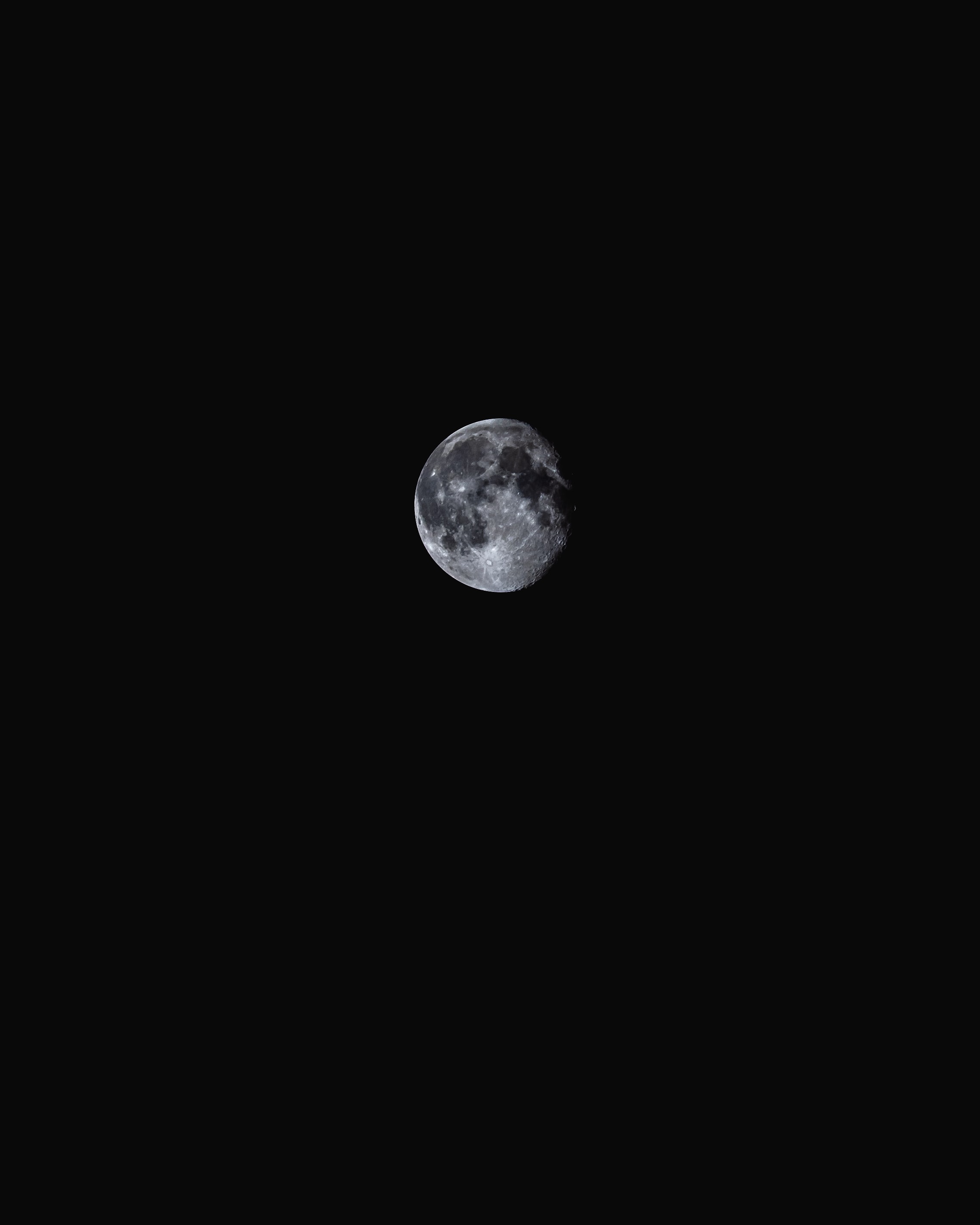 Download mobile wallpaper Chb, Bw, Full Moon, Moon for free.