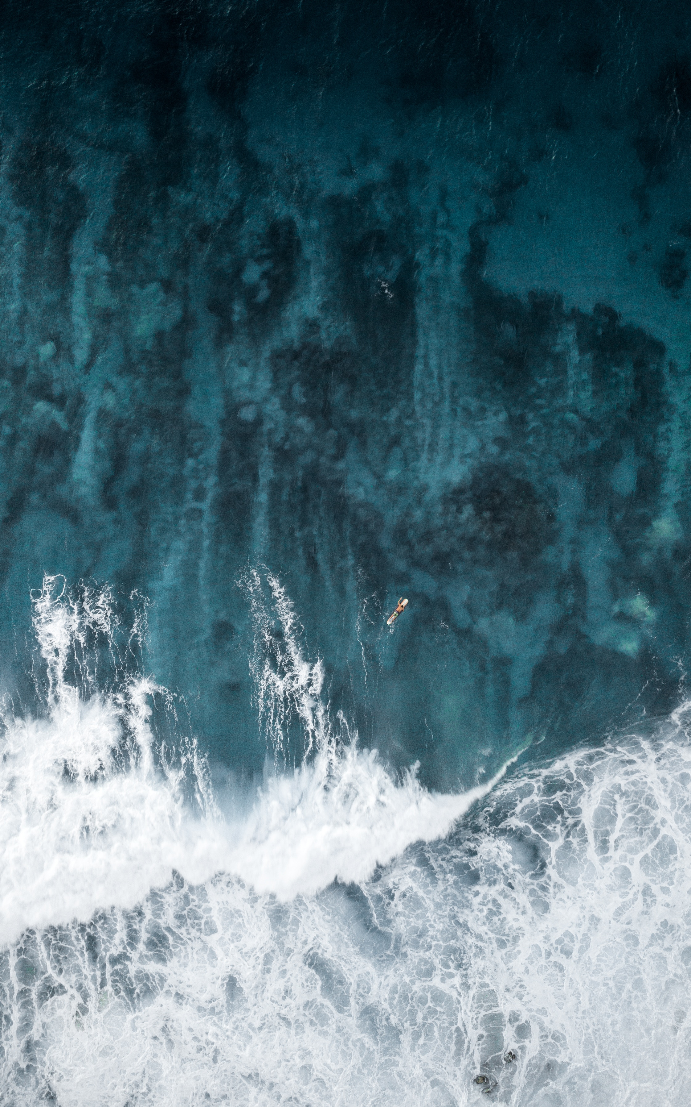 無料モバイル壁紙自然, 水, 波, 上から見る, 大洋, 表面, サーファー, 海洋をダウンロードします。