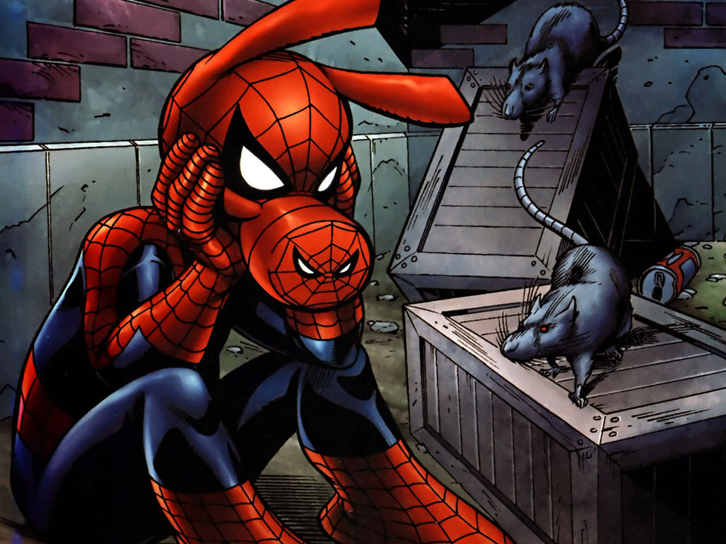 comics, spider man, peter porker, rat, spider ham HD wallpaper