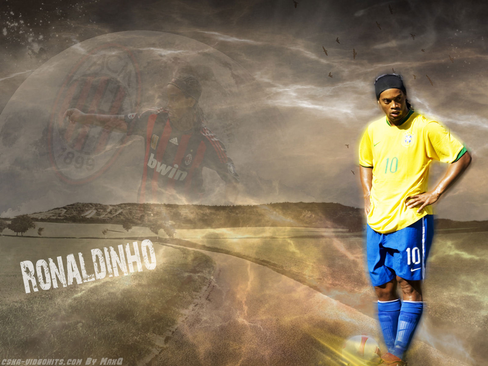 Download mobile wallpaper Sports, People, Ronaldinho, Men, Football for free.