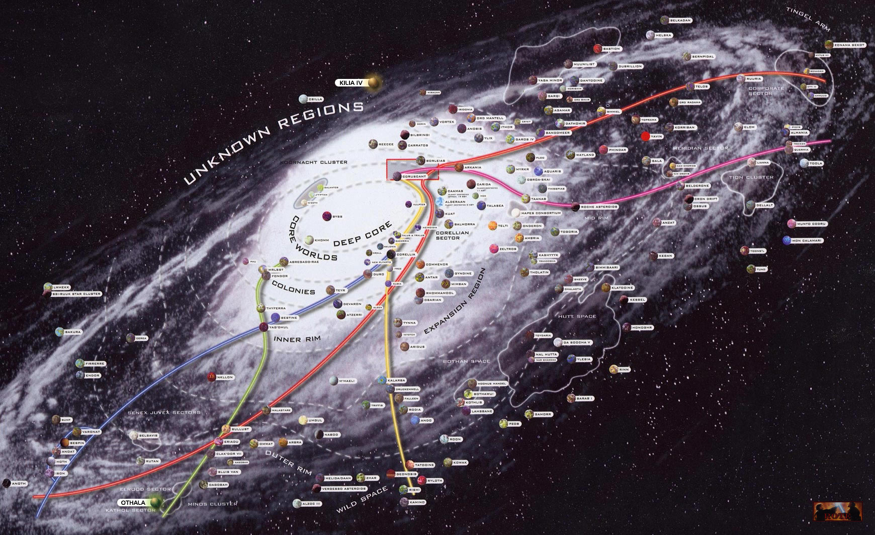 Карта вселенной звездных войн на русском