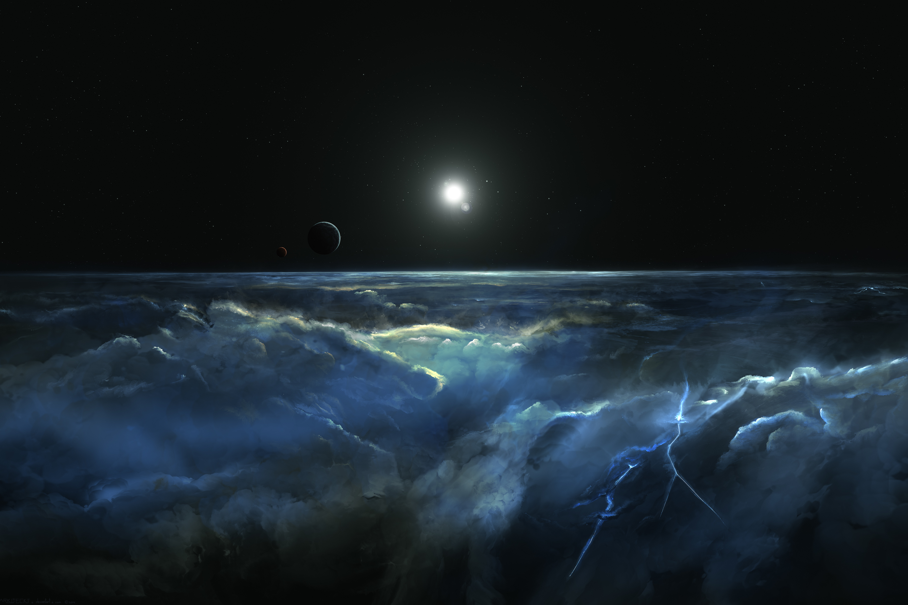 atmosphere, sci fi, planetscape, cosmos, space, planet