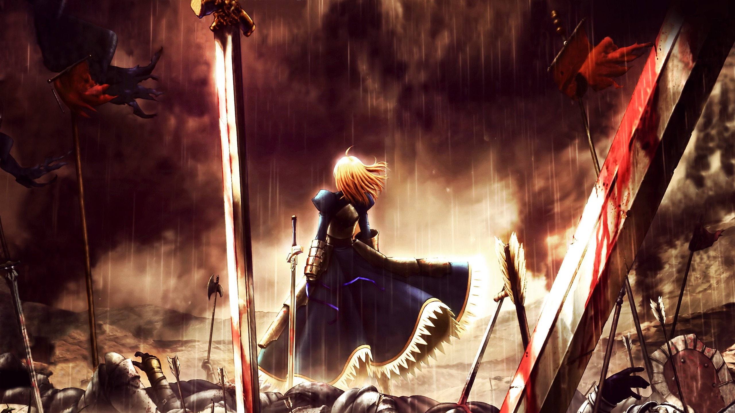 fate/stay night, saber (fate series), anime, fate series