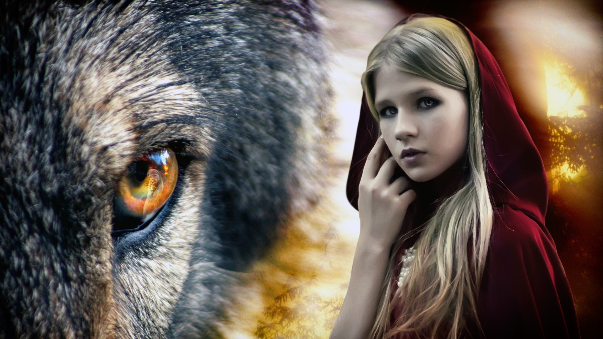 Маленькая девочка со взглядом волчицы