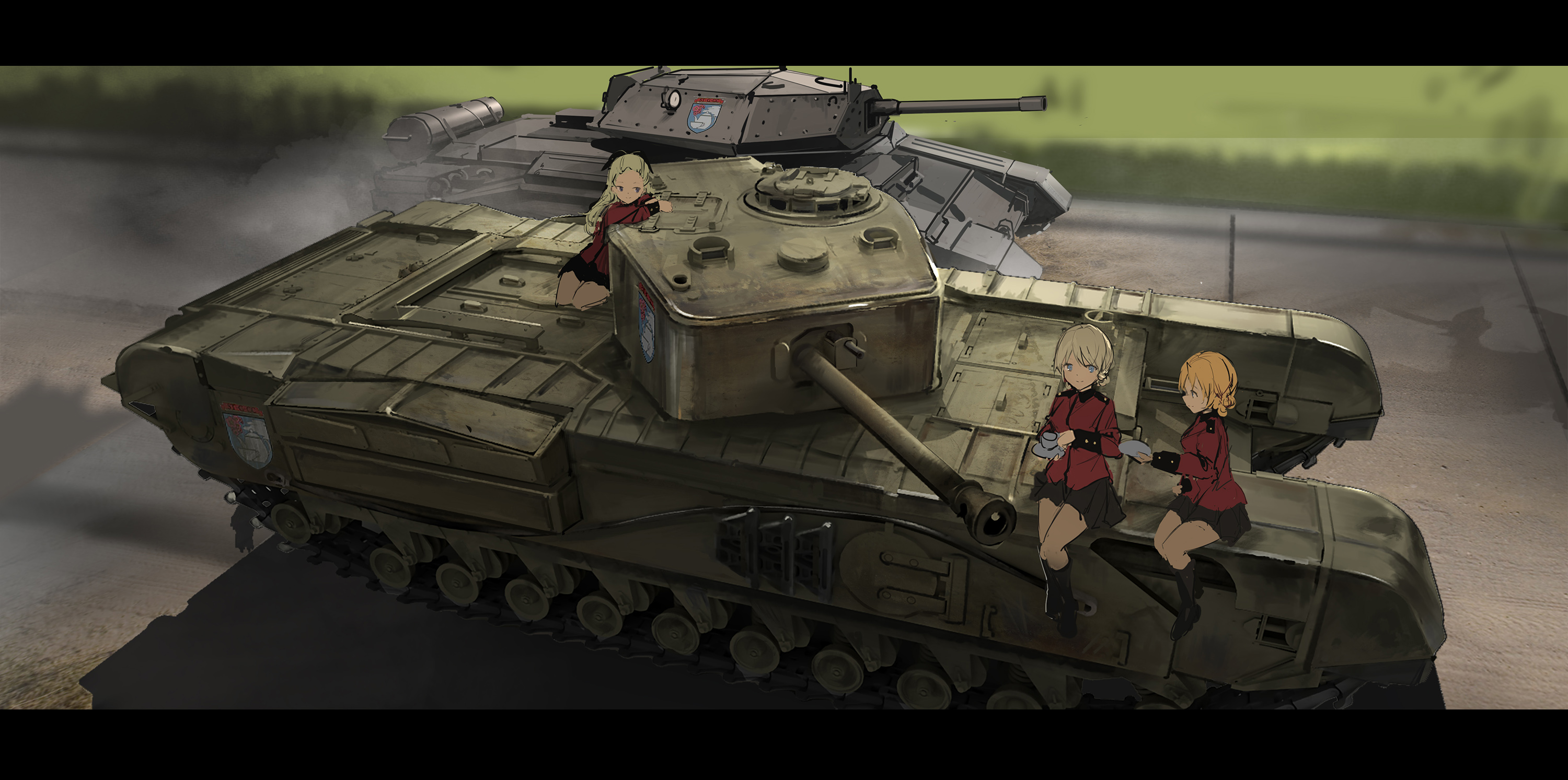 Черчилль танк аниме