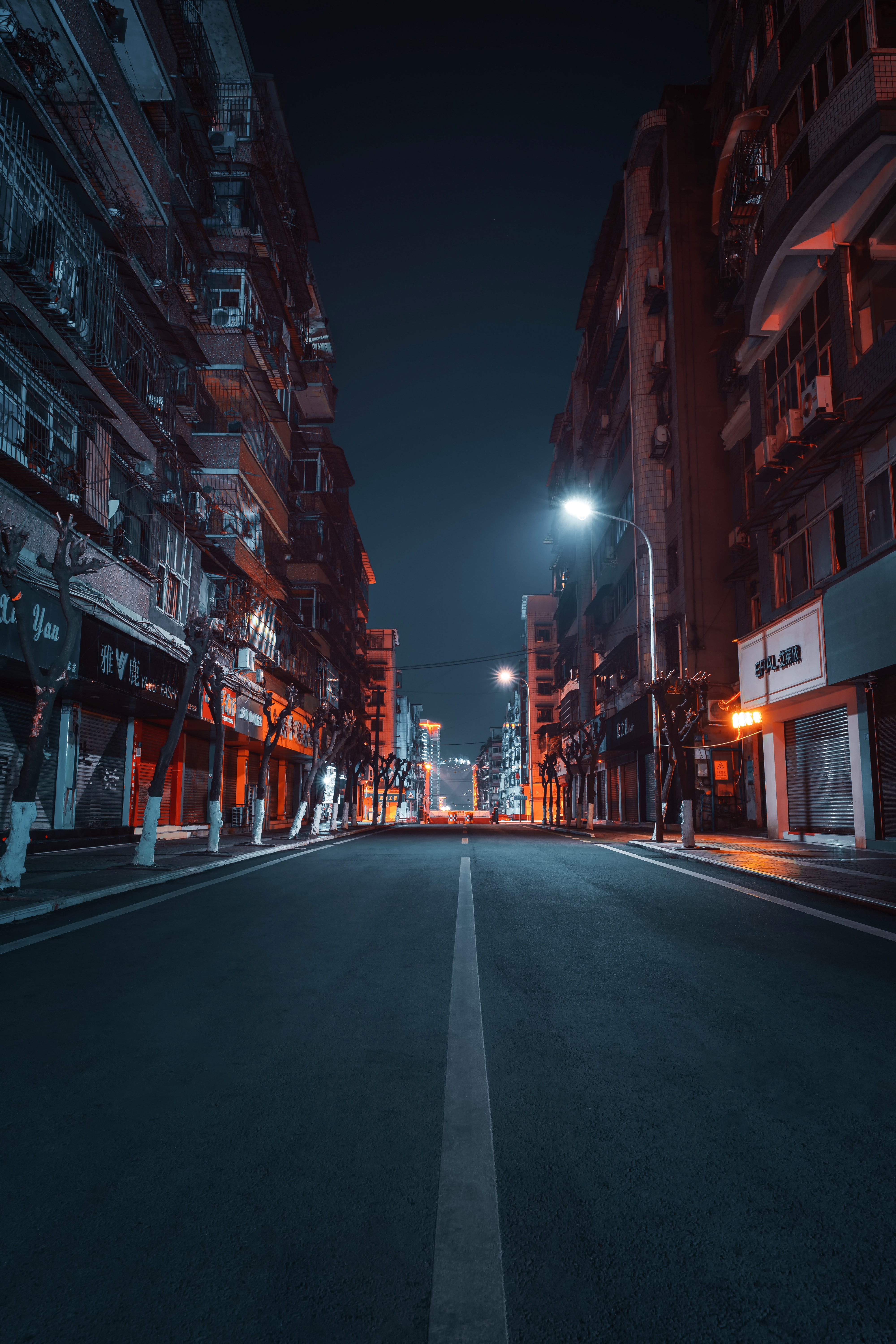 road, building, cities, city, night, street images