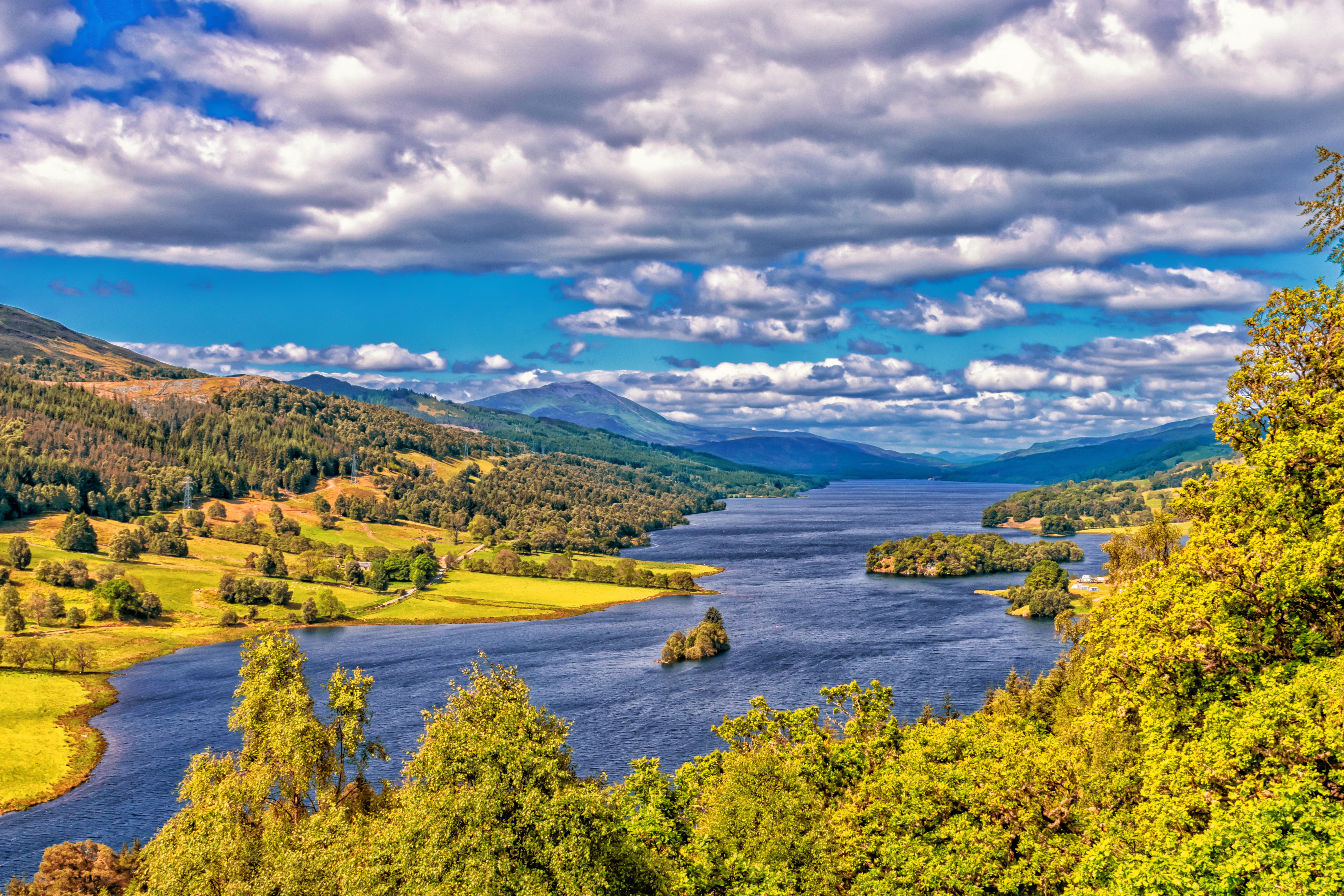 Шотландия природа озеро
