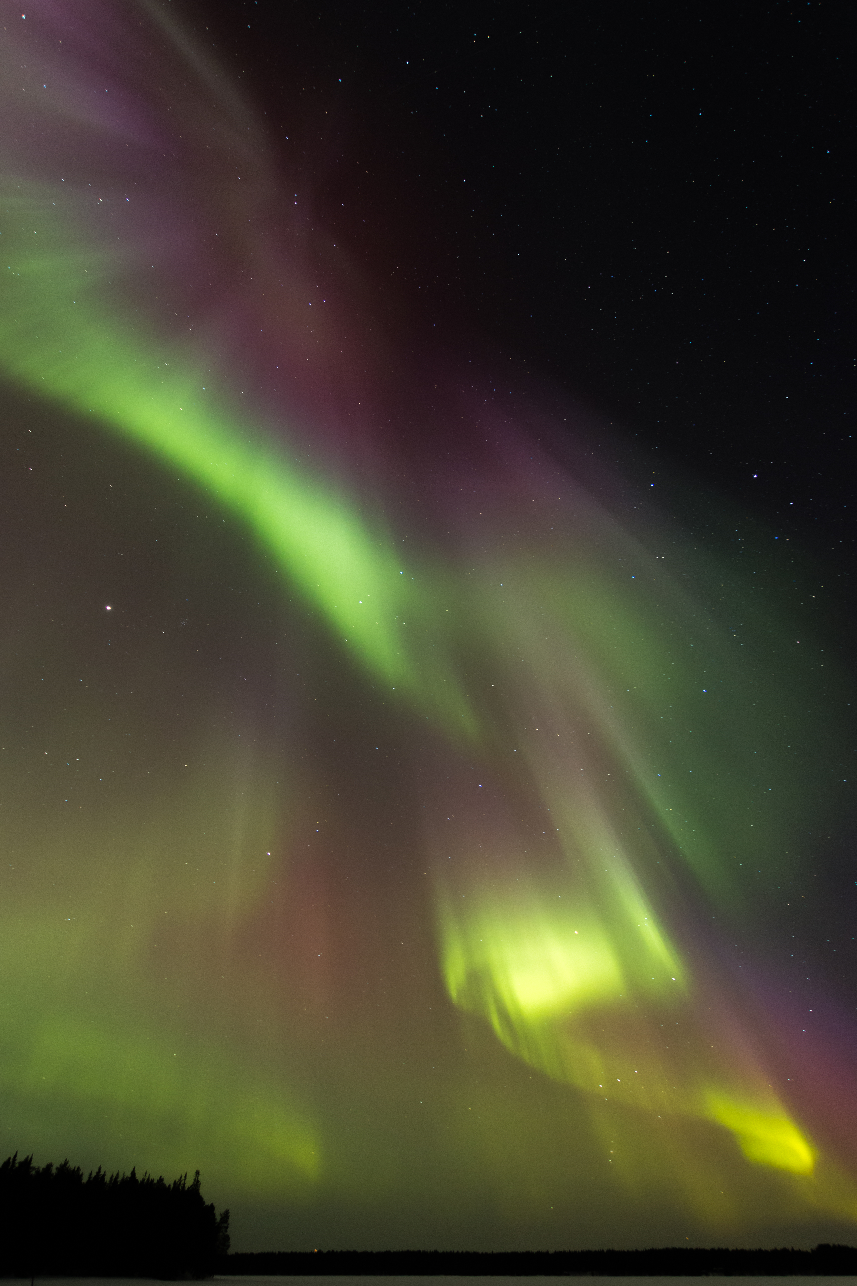 119355 Hintergrundbild herunterladen sternenhimmel, nordlichter, natur, sky, übernachtung, aurora borealis, aurora - Bildschirmschoner und Bilder kostenlos