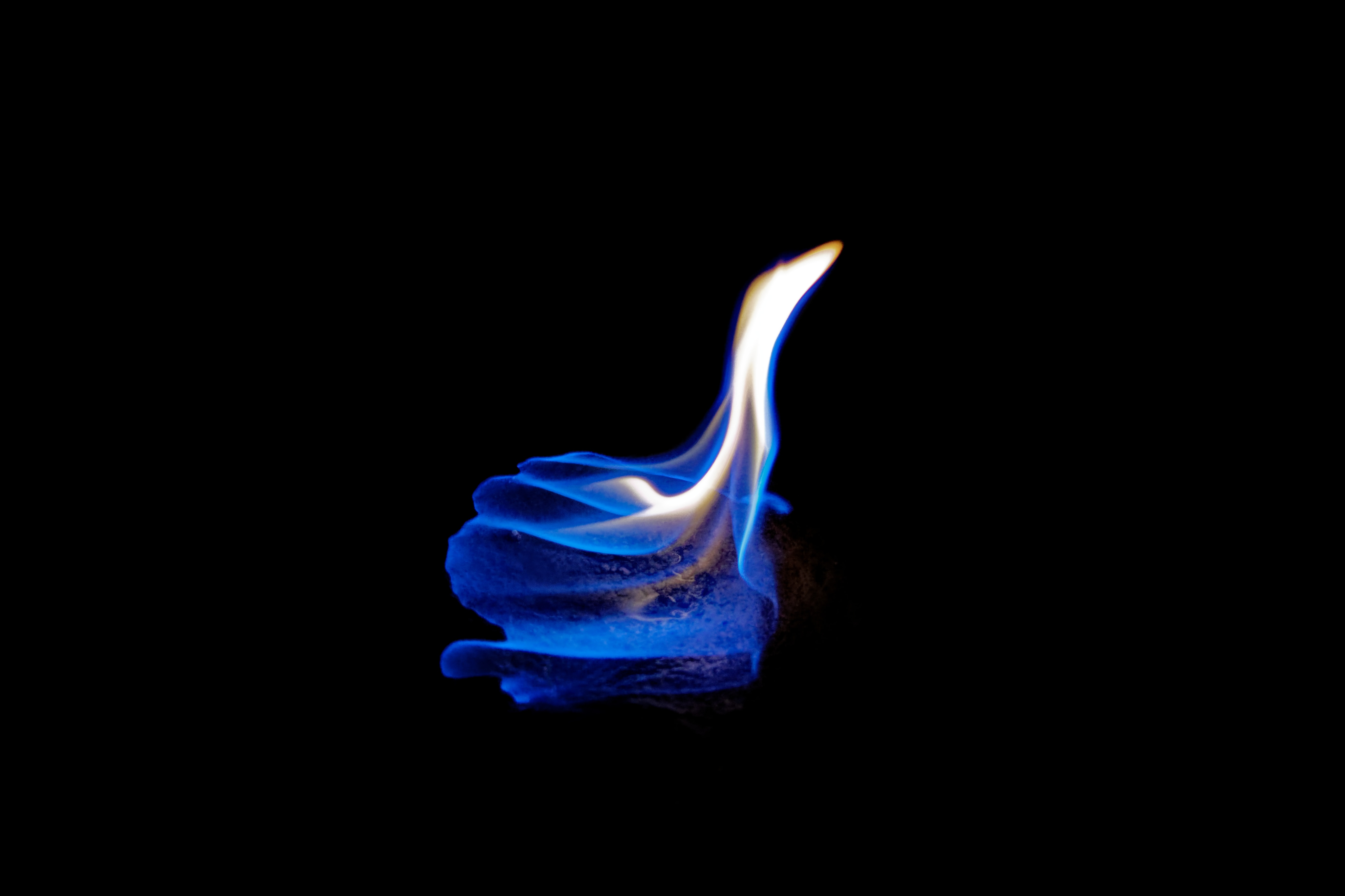 Download mobile wallpaper Close Up, Flame, Fire, Dark for free.
