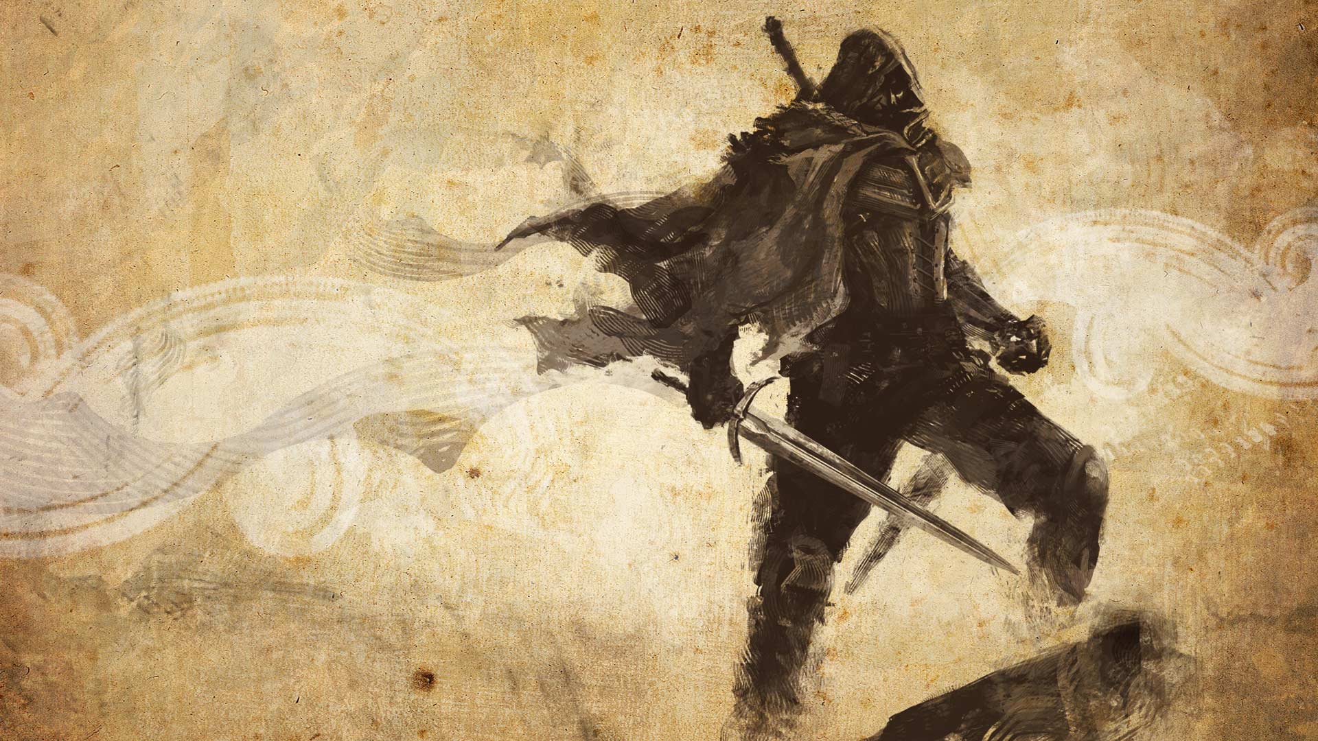 video game, joe dever's lone wolf hd remastered, cloak, concept art, sword, warrior High Definition image